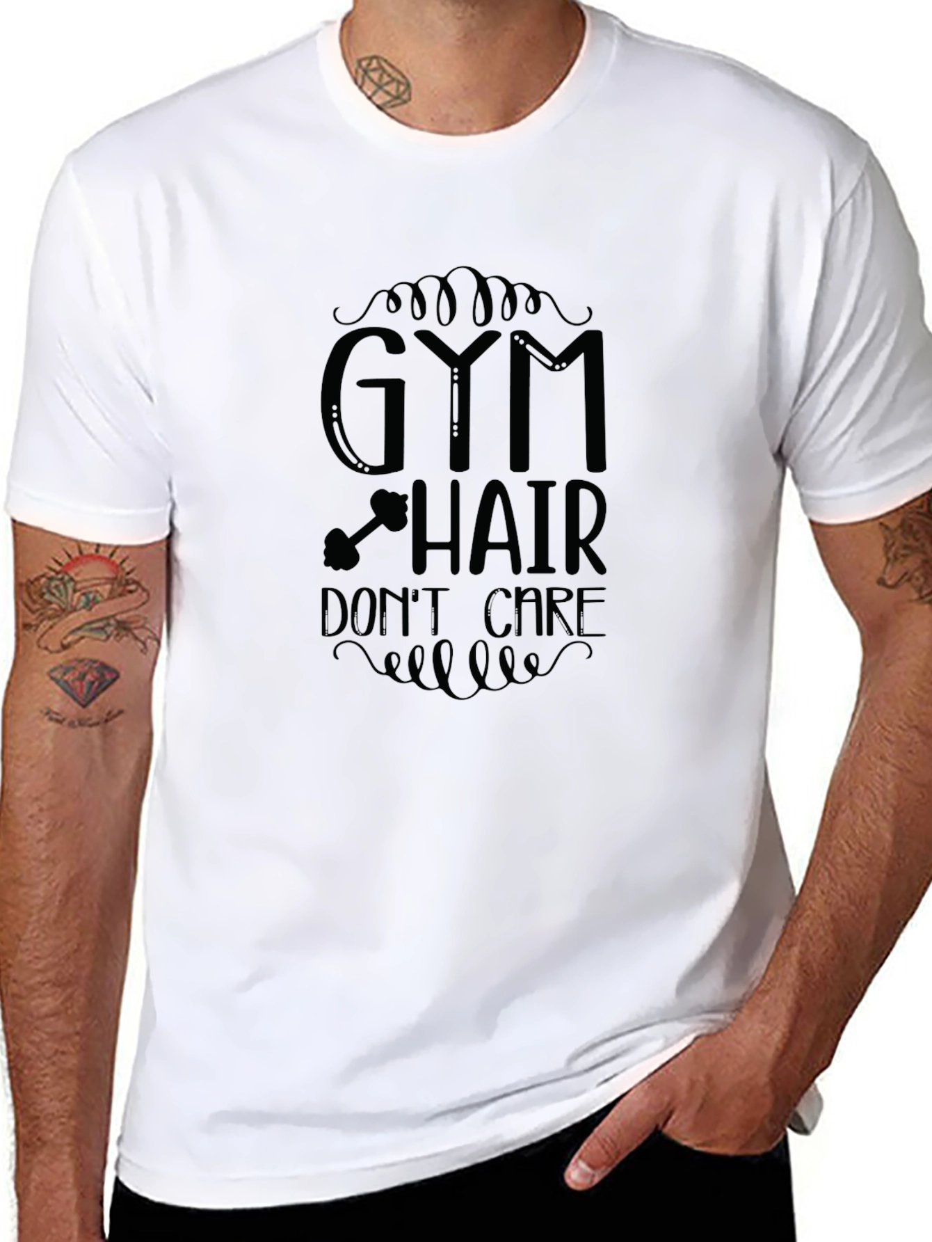 Gym Hair Dont Care Graphic Tee