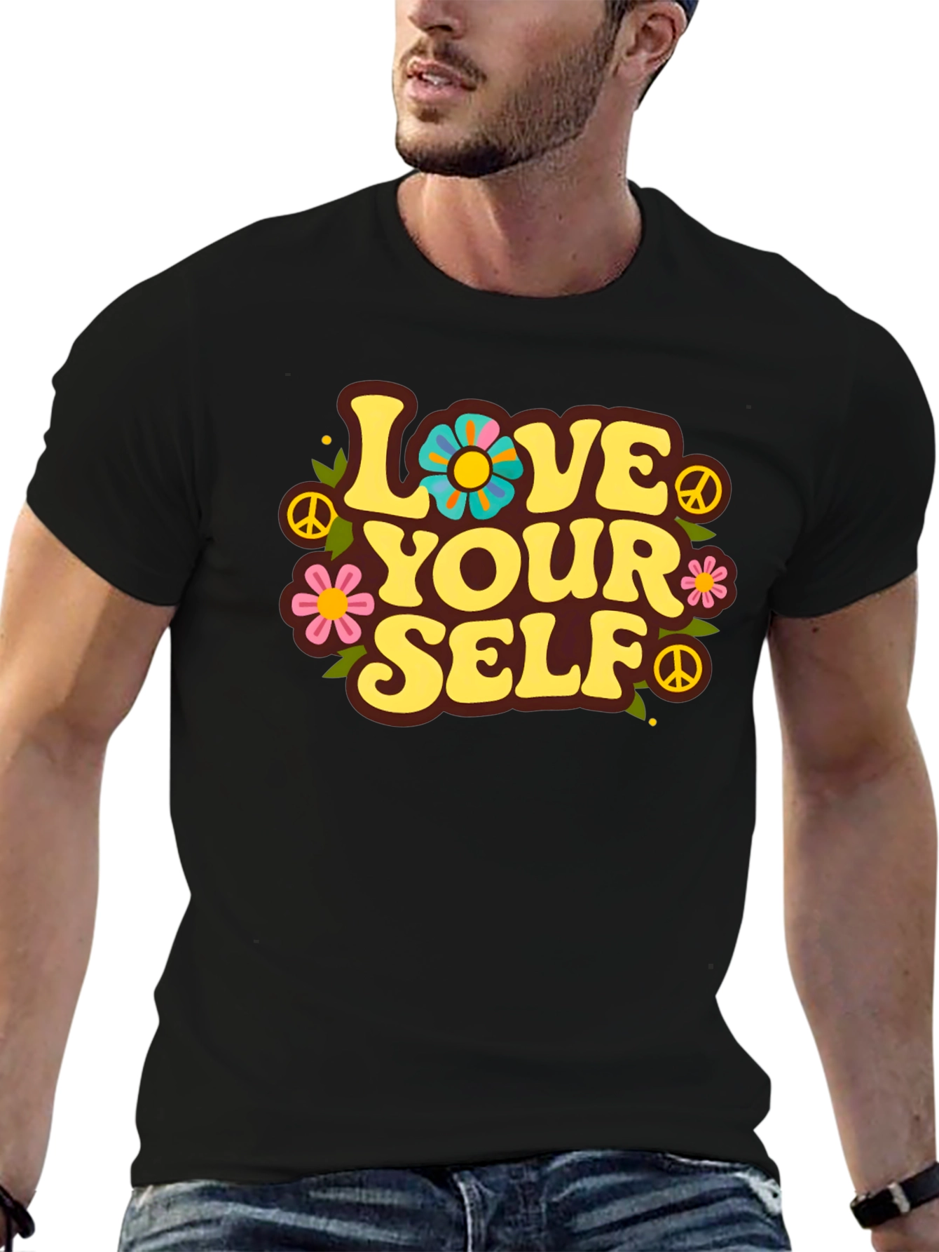 Love Yourself Retro Graphic T-Shirt