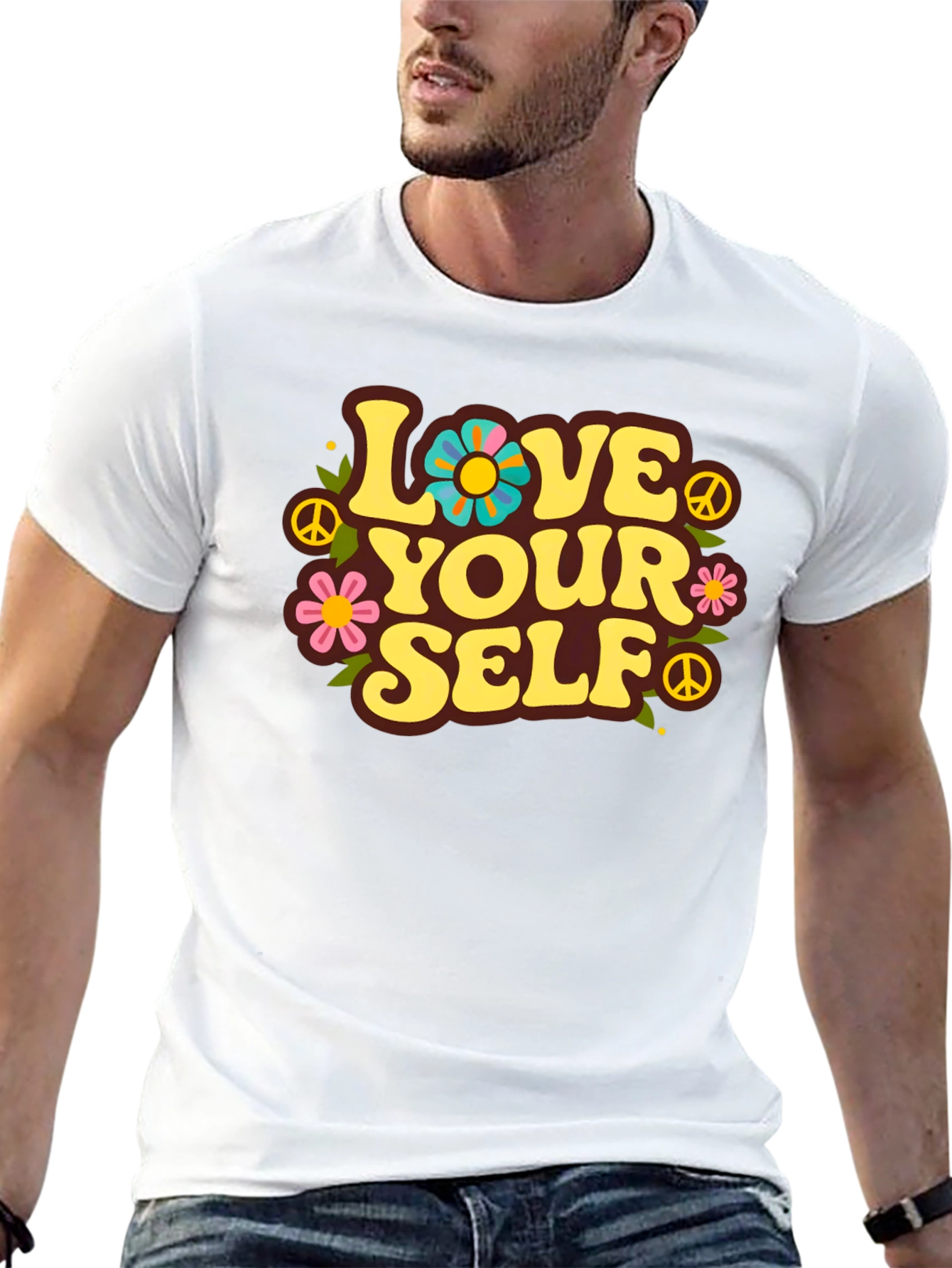 Love Yourself Retro Graphic T-Shirt