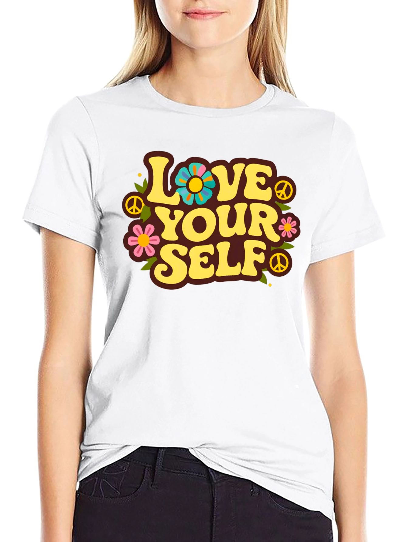 Love Yourself Retro Graphic T-Shirt