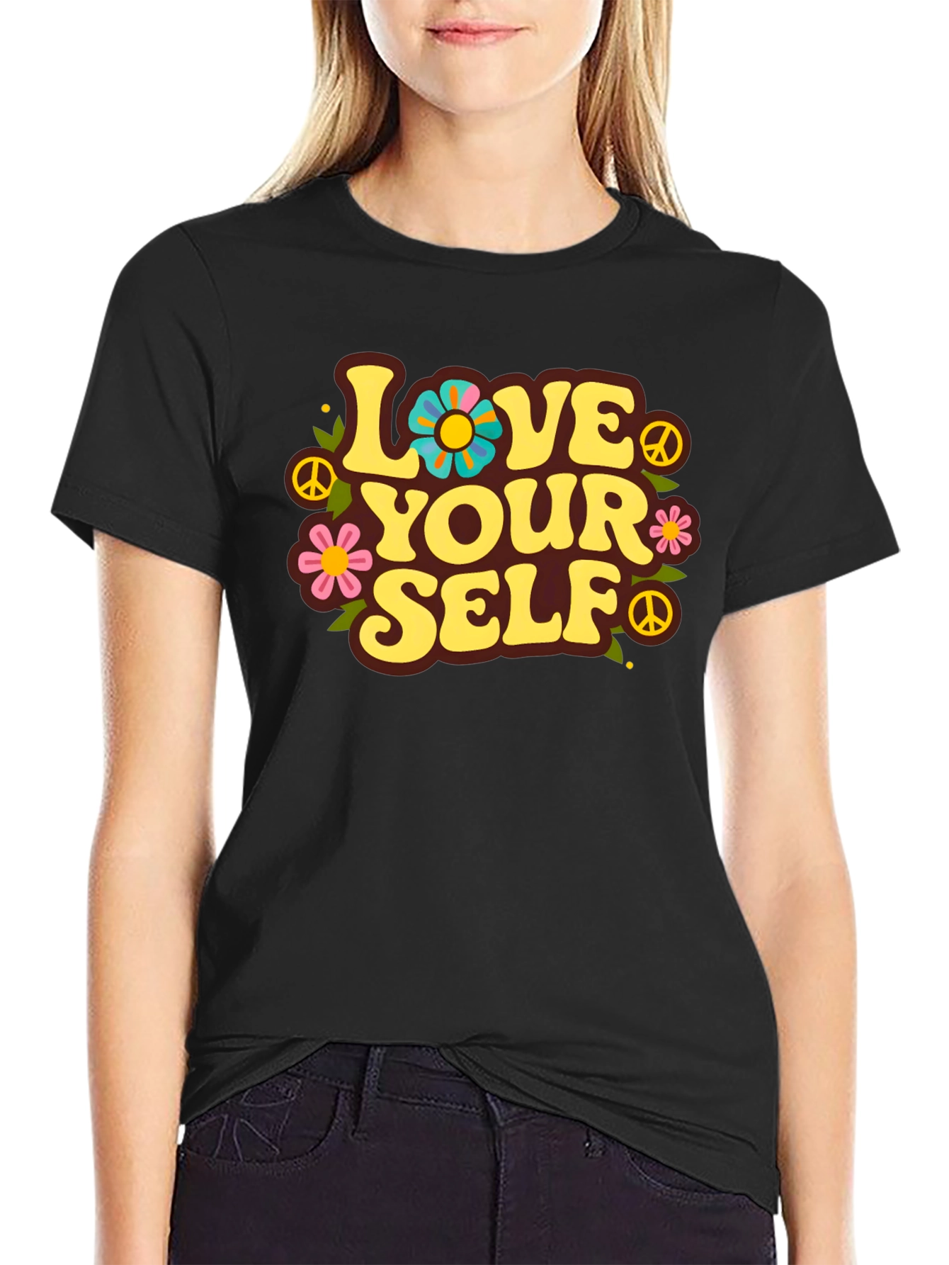 Love Yourself Retro Graphic T-Shirt