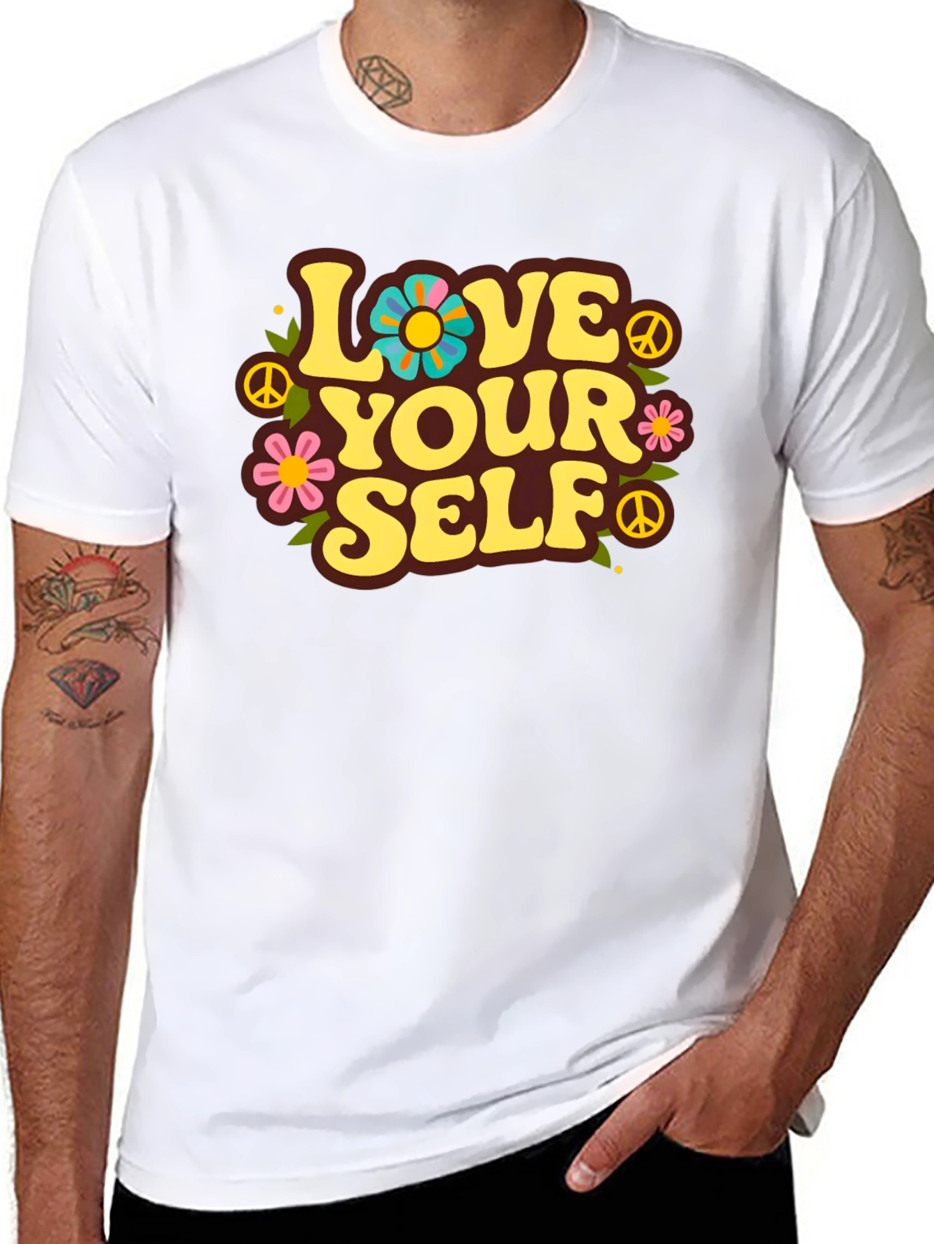 Love Yourself Retro Graphic T-Shirt