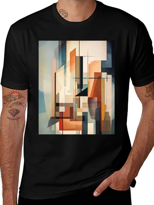 Abstract Art Graphic Tee - Modern Style