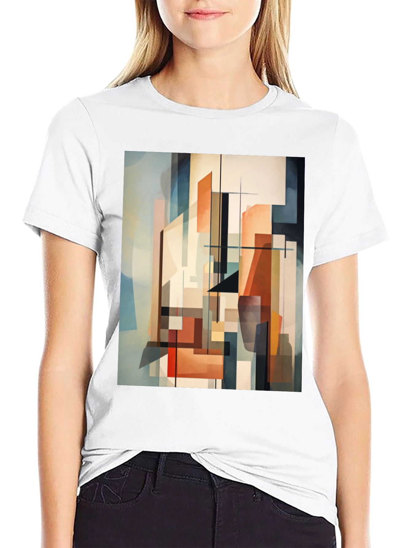 Abstract Art Graphic Tee - Modern Style