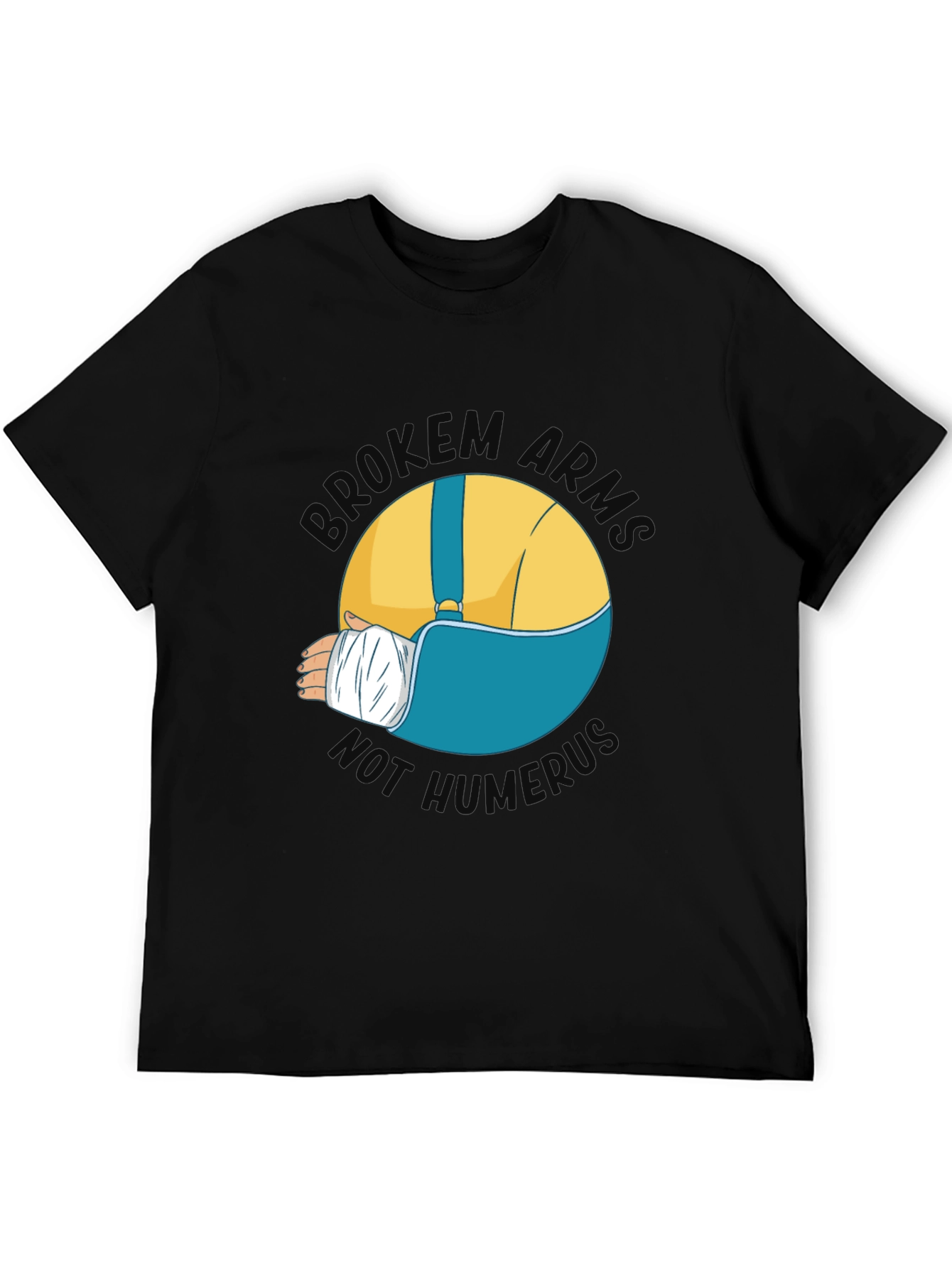 Broken Arms Humor Graphic T-Shirt