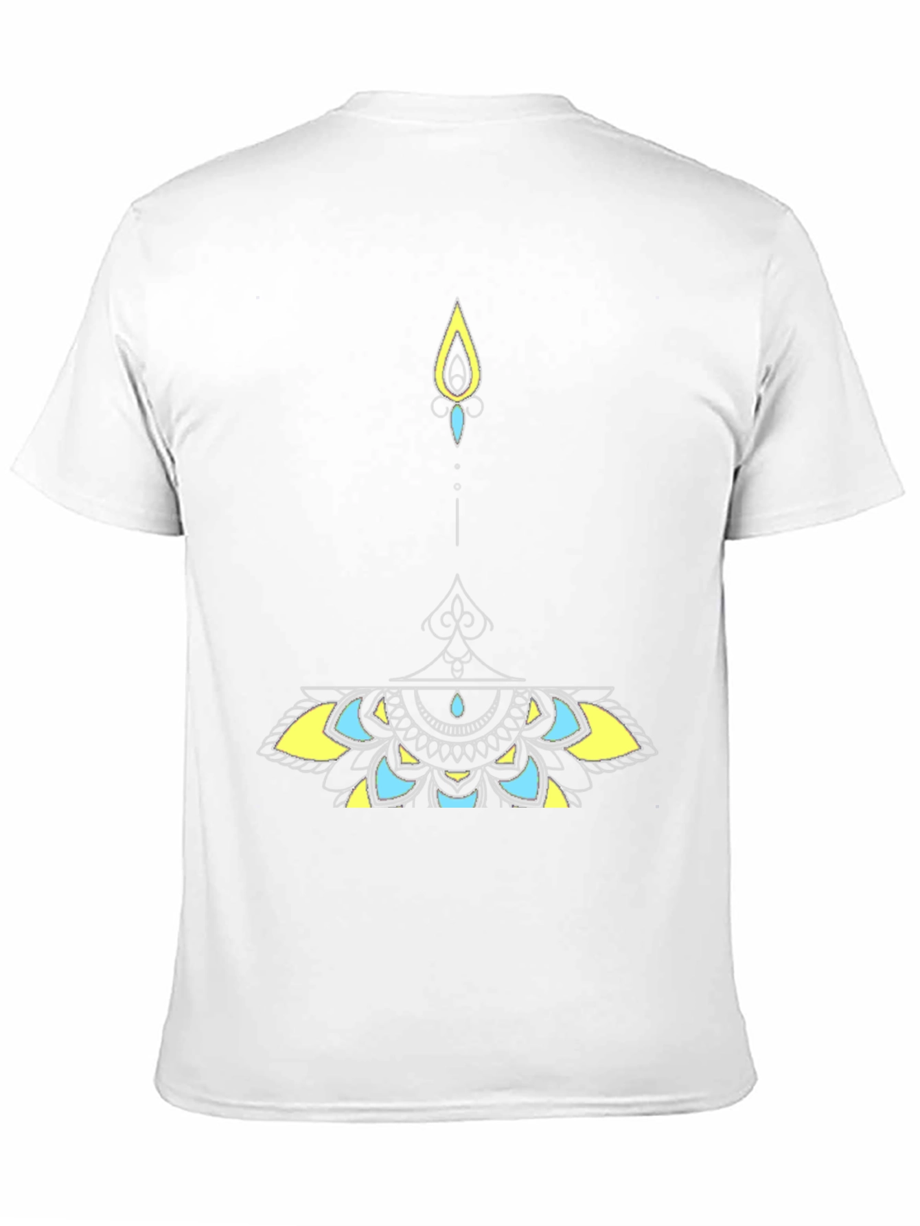 Mens Black Tee with Artistic Graphic
