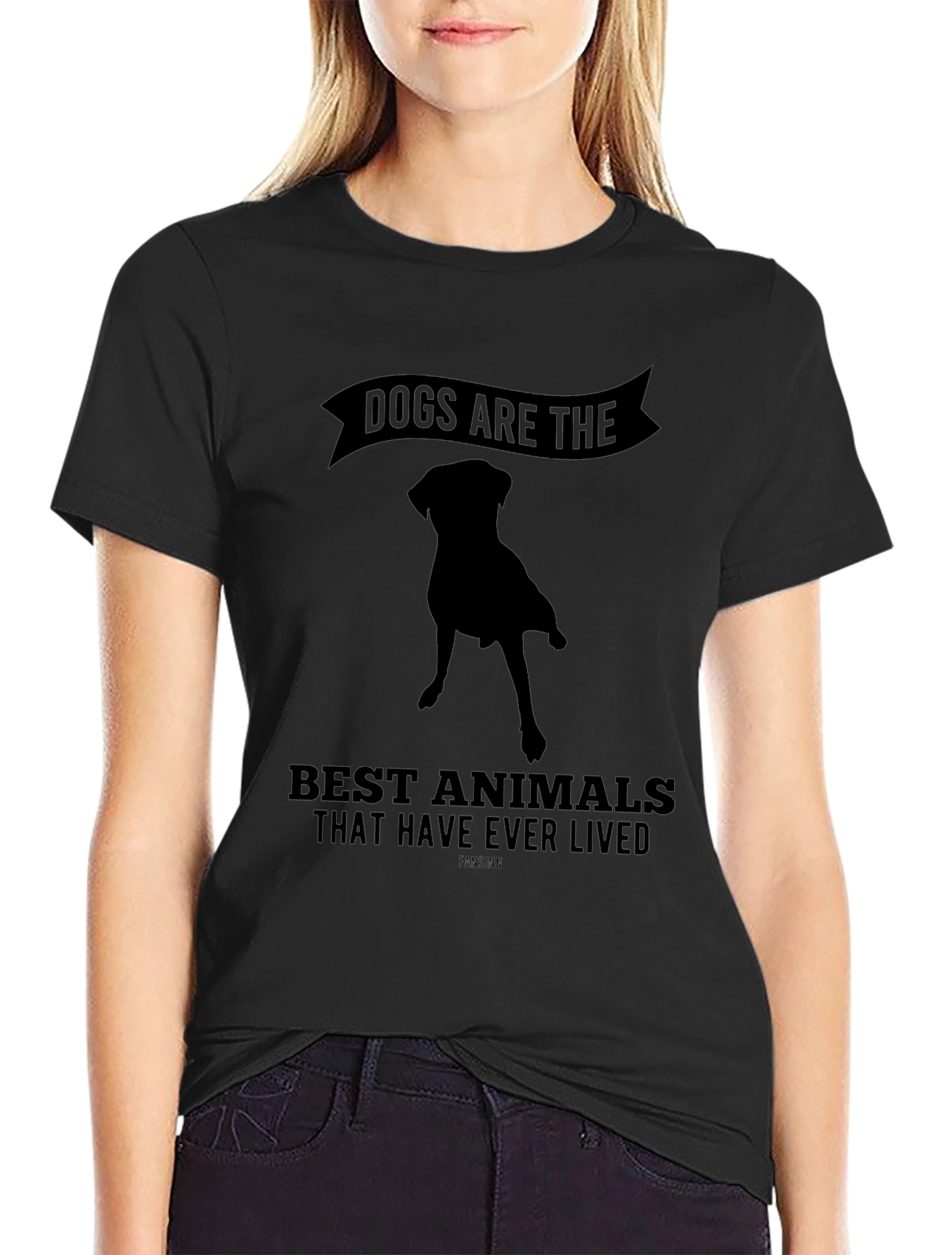 Dogs Are The Best Animals T-Shirt Black
