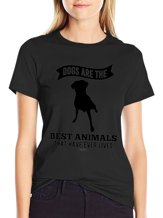 Dogs Are The Best Animals T-Shirt Black
