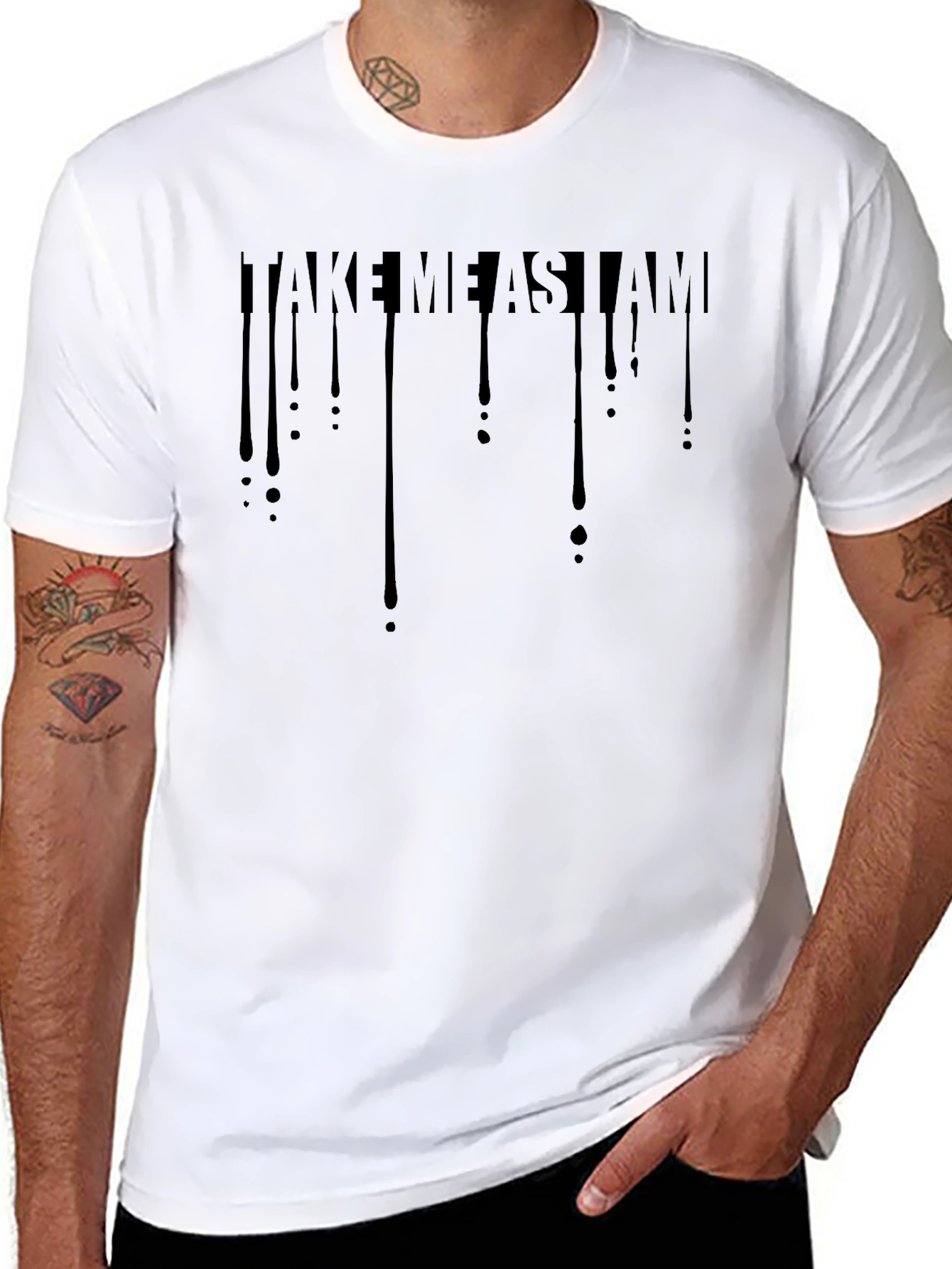 Take Me As I Am Black Tee