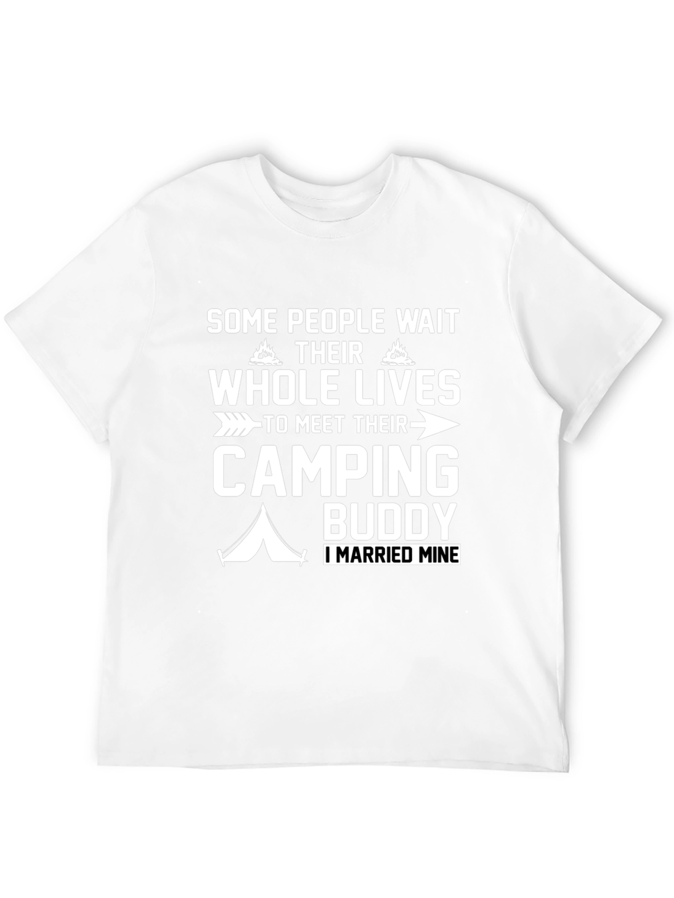 Camping Buddy T-Shirt - Married My Camping Partner!