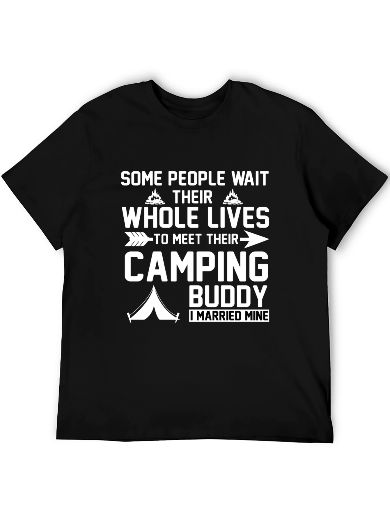 Camping Buddy T-Shirt - Married My Camping Partner!