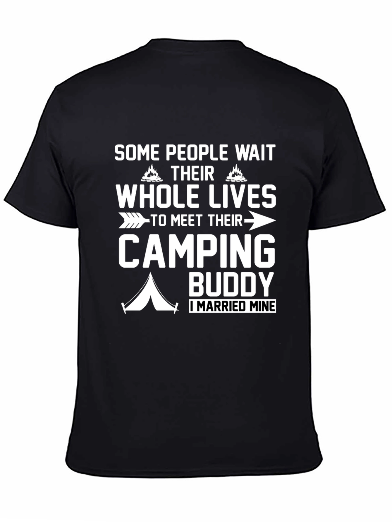Camping Buddy T-Shirt - Married My Camping Partner!