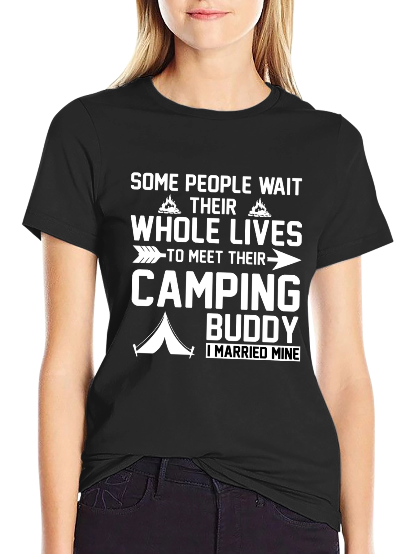 Camping Buddy T-Shirt - Married My Camping Partner!