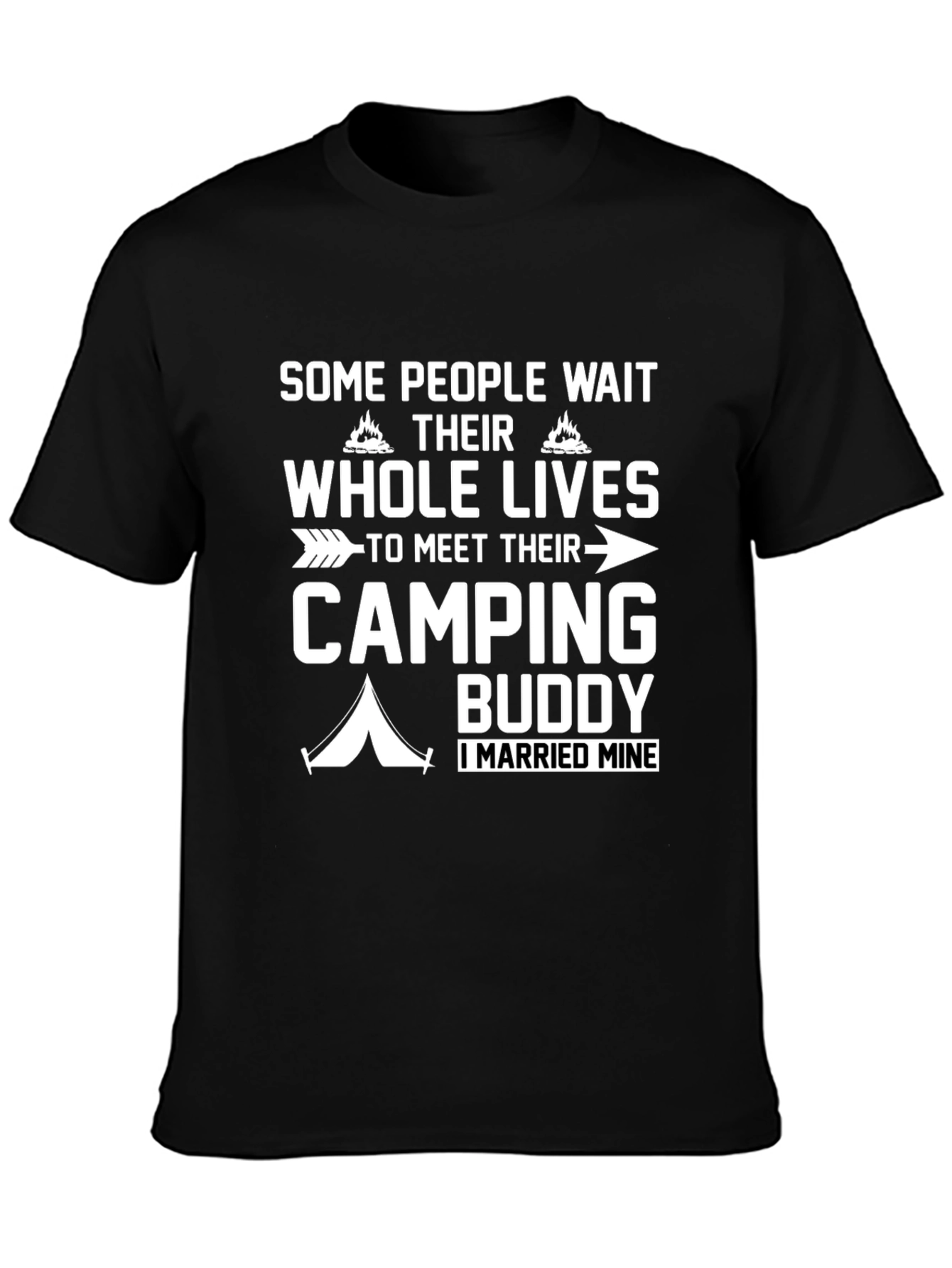 Camping Buddy T-Shirt - Married My Camping Partner!