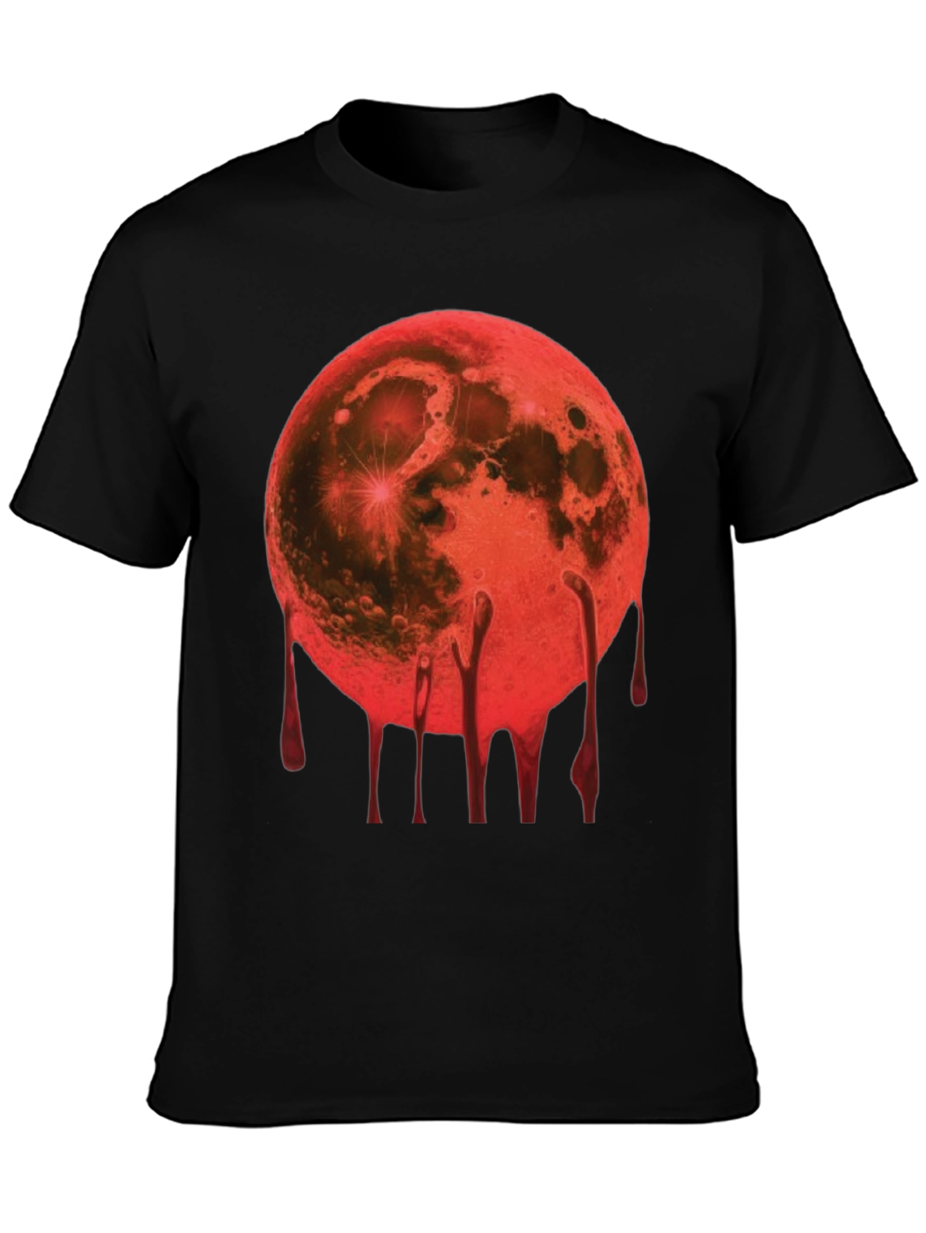 Blood Moon Graphic Tee - Mens Black T-Shirt