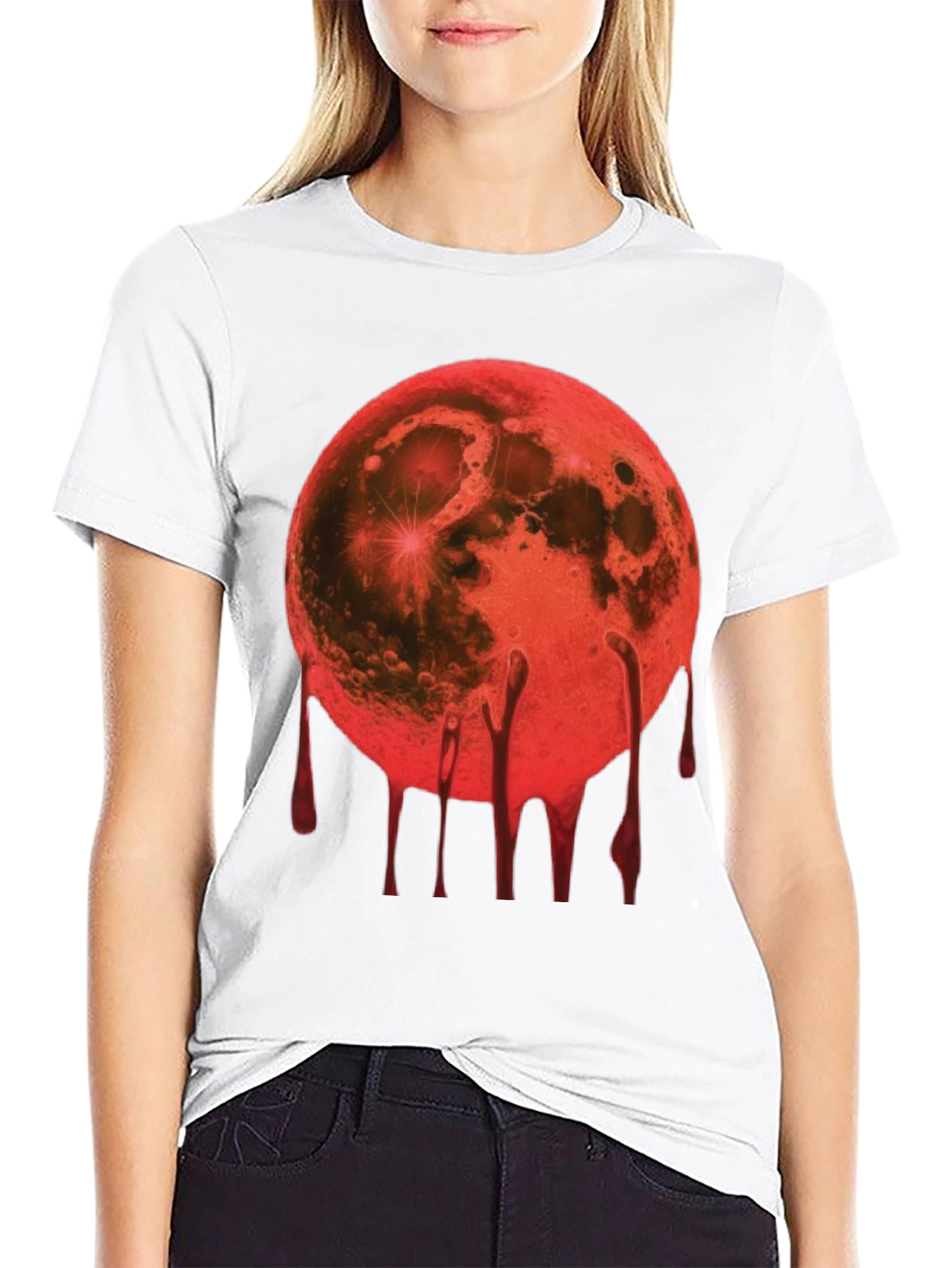 Blood Moon Graphic Tee - Mens Black T-Shirt