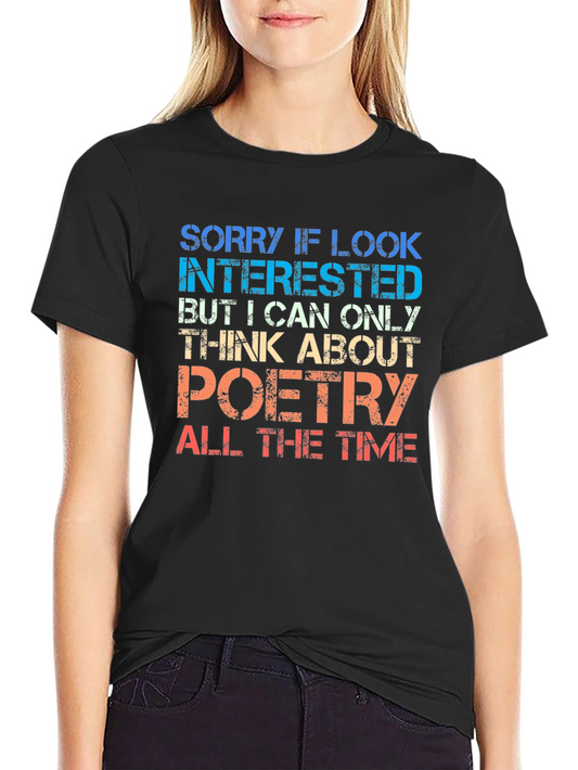Poetry Lover T-Shirt - Funny Graphic Tee