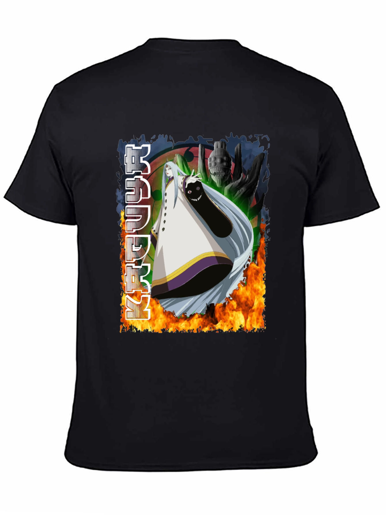 Anime Graphic Black T-Shirt