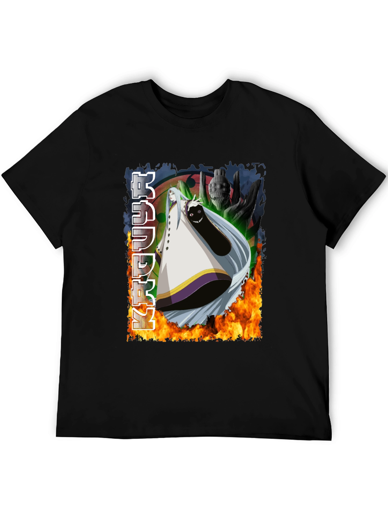 Anime Graphic Black T-Shirt