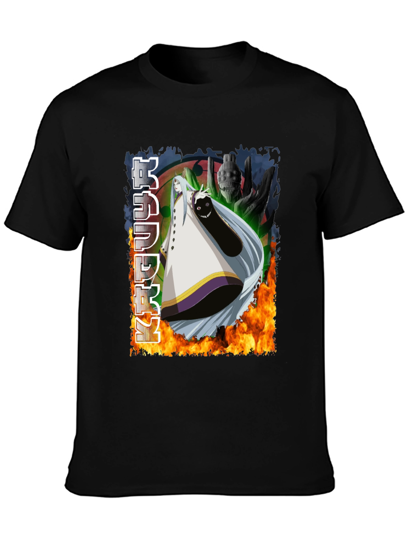 Anime Graphic Black T-Shirt