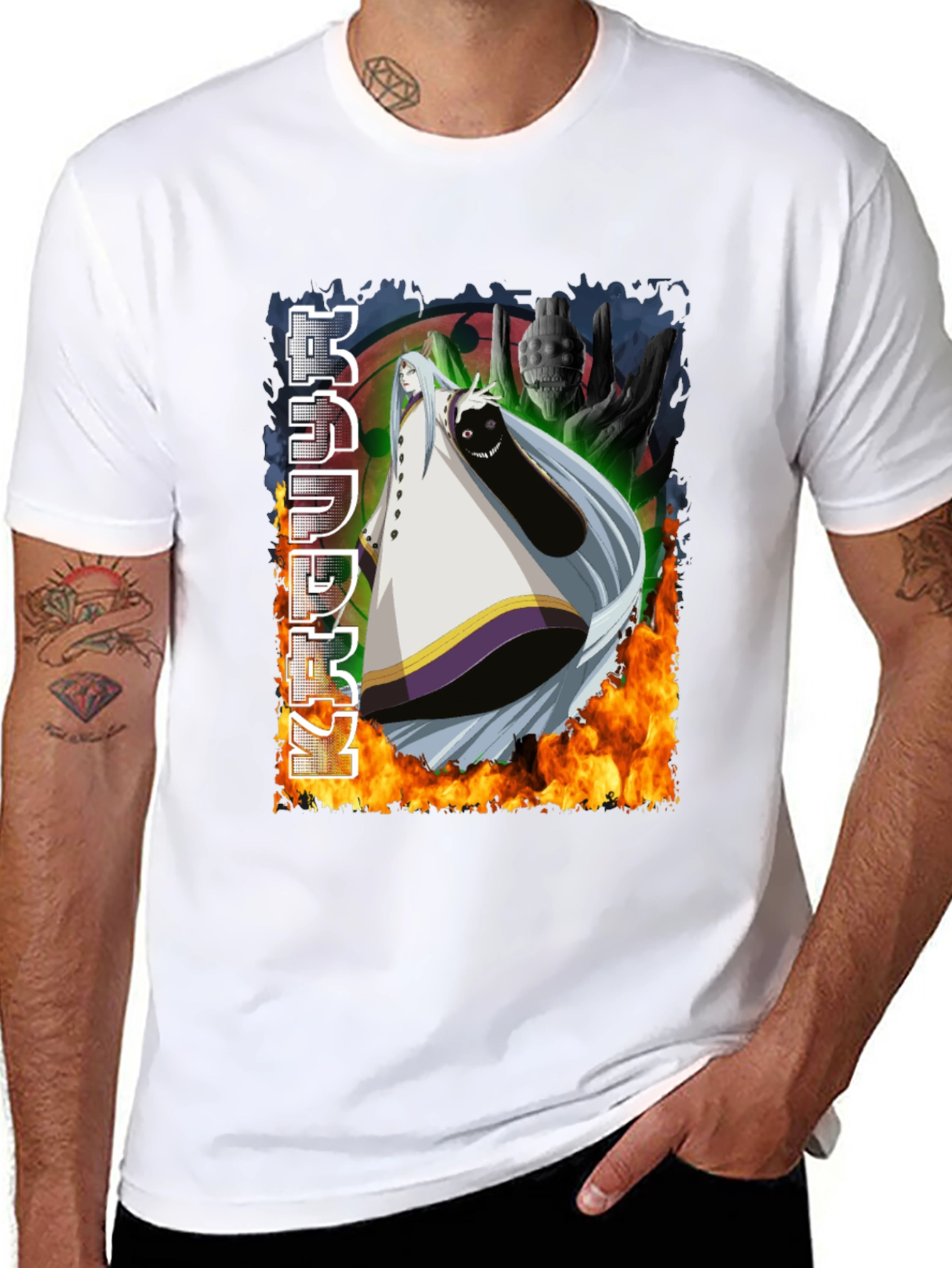 Anime Graphic Black T-Shirt