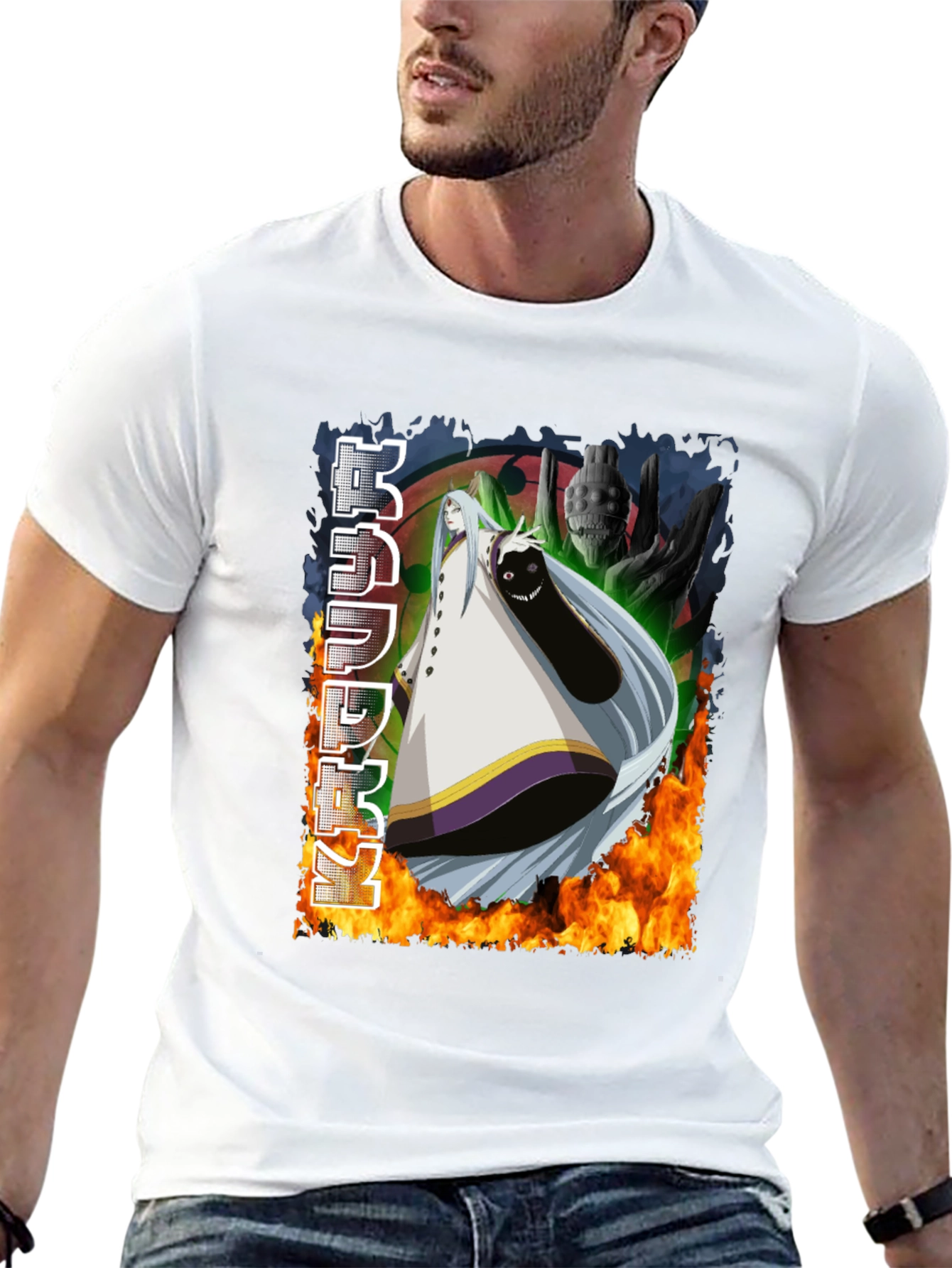 Anime Graphic Black T-Shirt