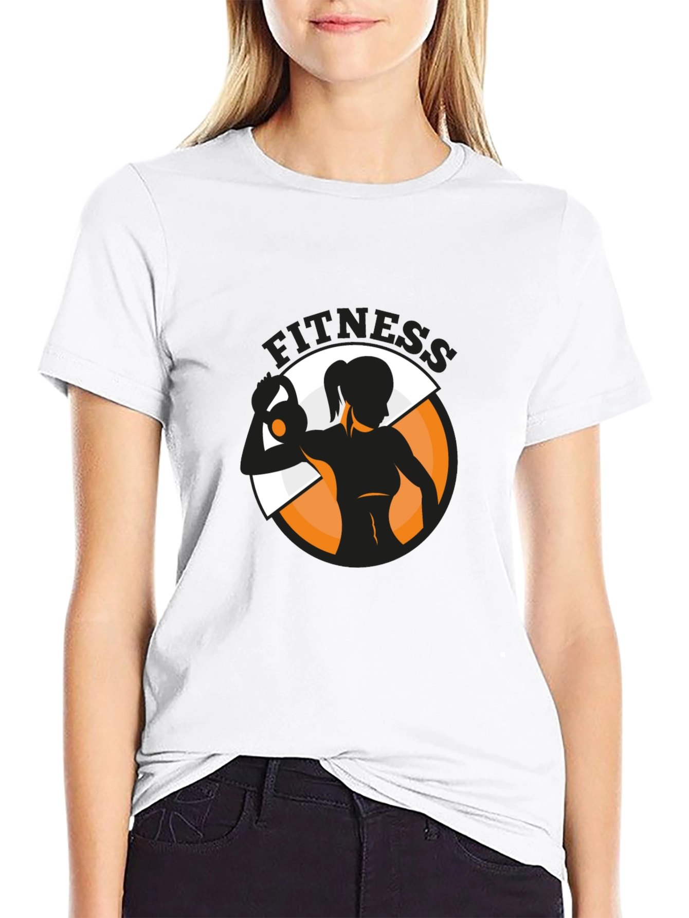 Fitness Graphic Tee - Black Training Shirt