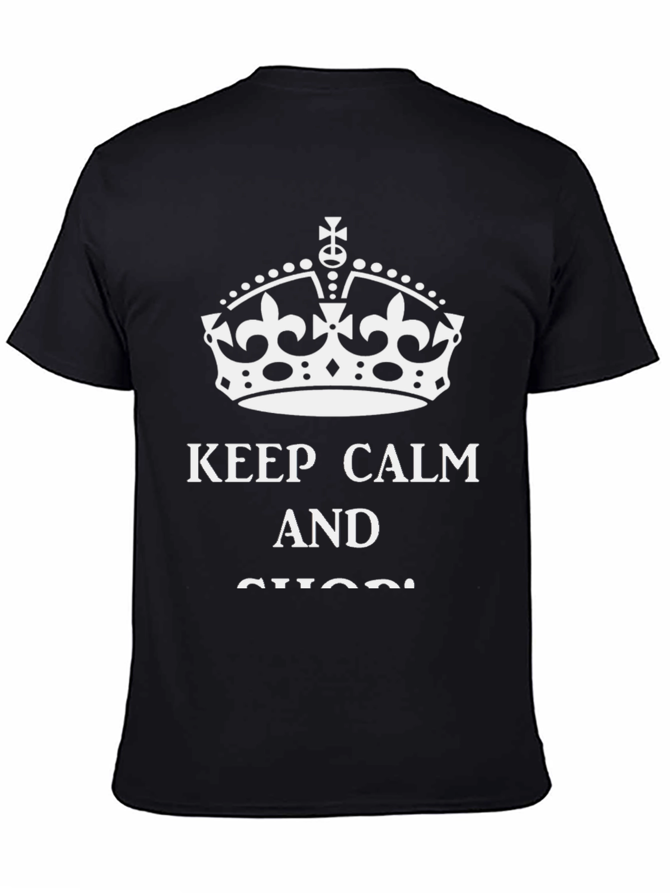 Keep Calm Graphic T-Shirt - Black