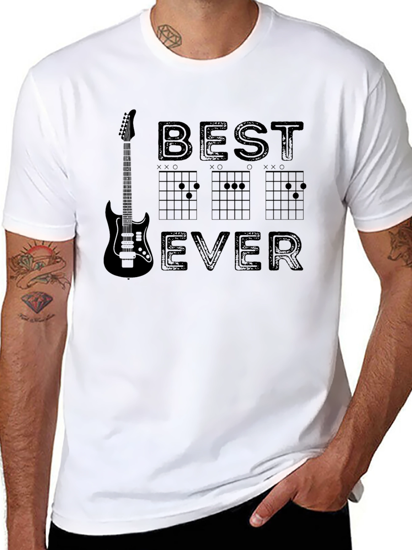 Best Guitar Chords Ever Black T-Shirt