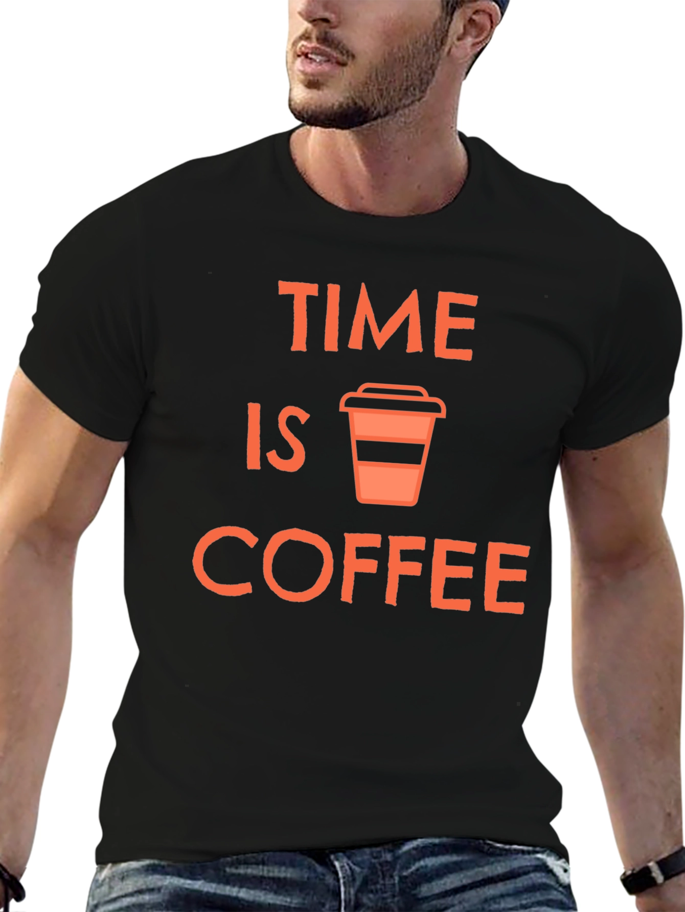 Time is Coffee T-Shirt - Black