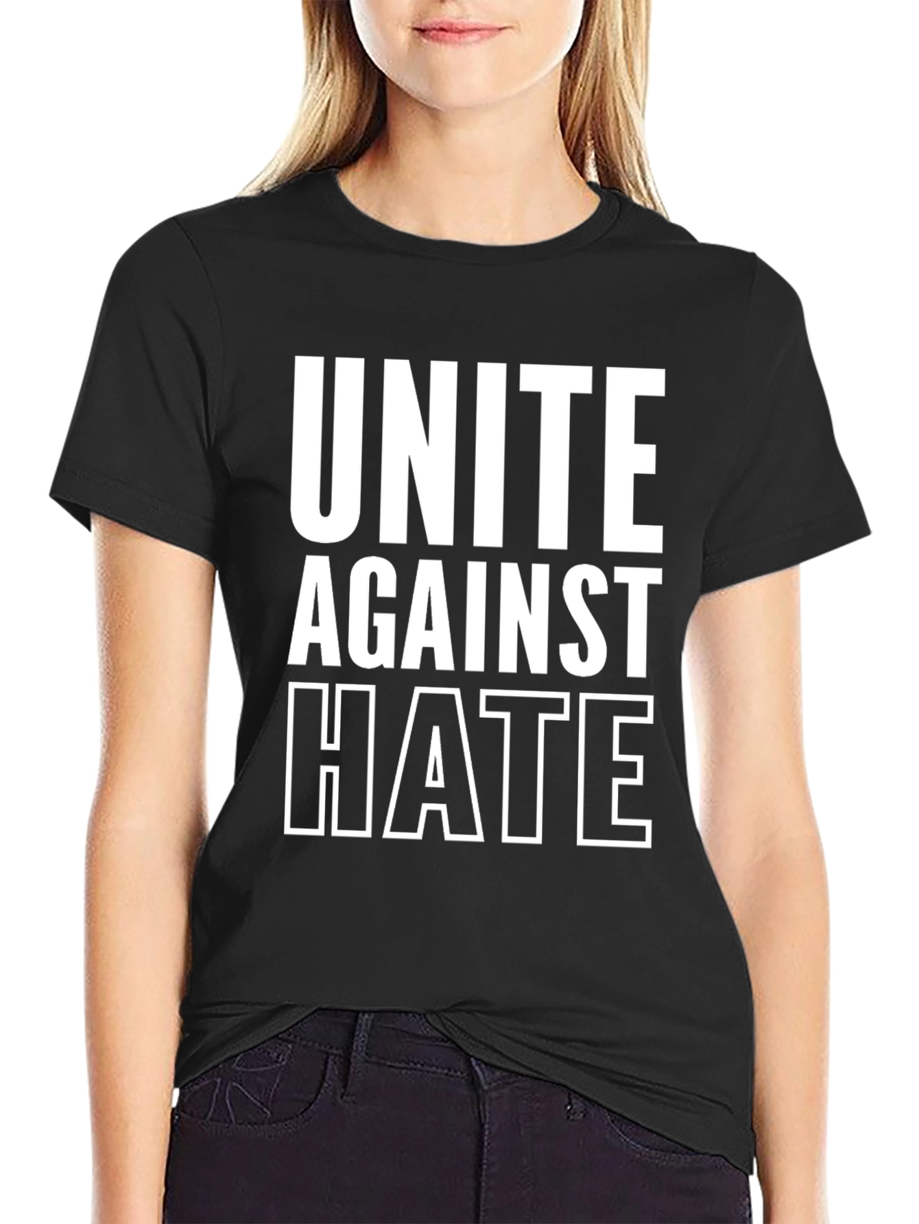 Unite Against Hate Graphic T-Shirt