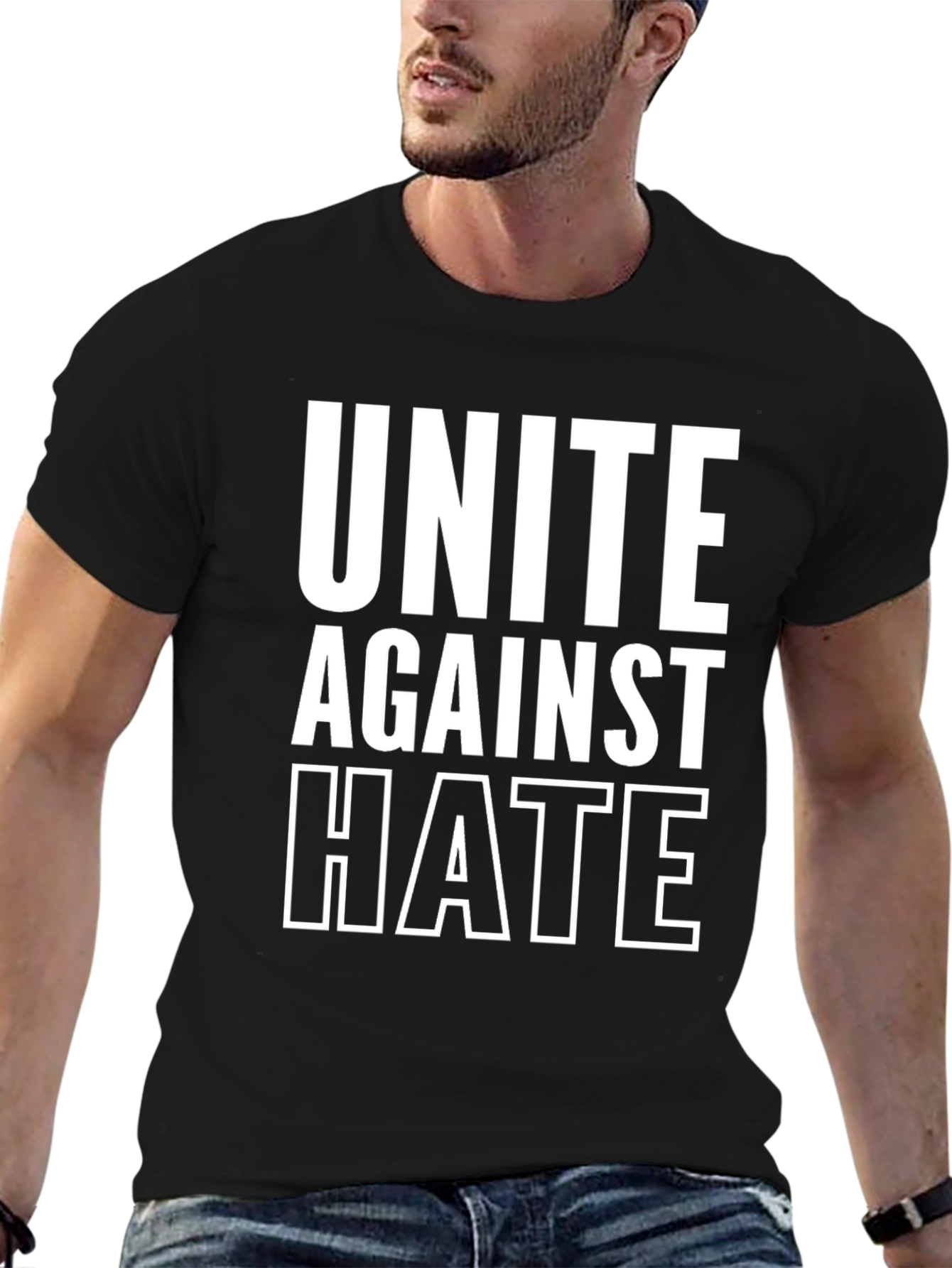 Unite Against Hate Graphic T-Shirt