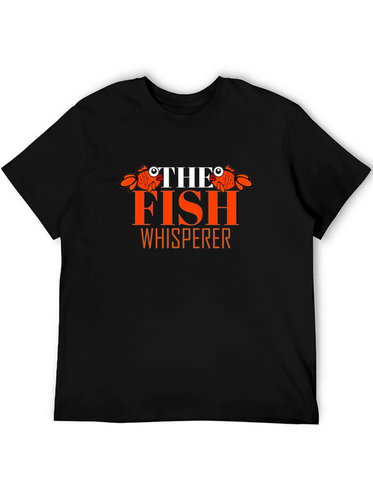 The Fish Whisperer T-Shirt - Black Cotton Tee