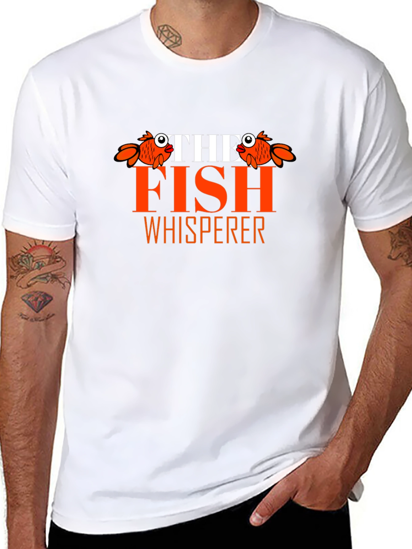 The Fish Whisperer T-Shirt - Black Cotton Tee