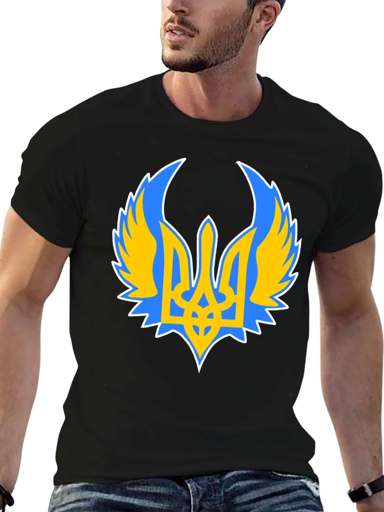 Ukraine Coat of Arms Black T-Shirt