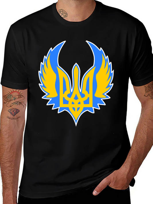 Ukraine Coat of Arms Black T-Shirt