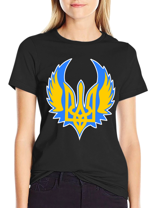 Ukraine Coat of Arms Black T-Shirt