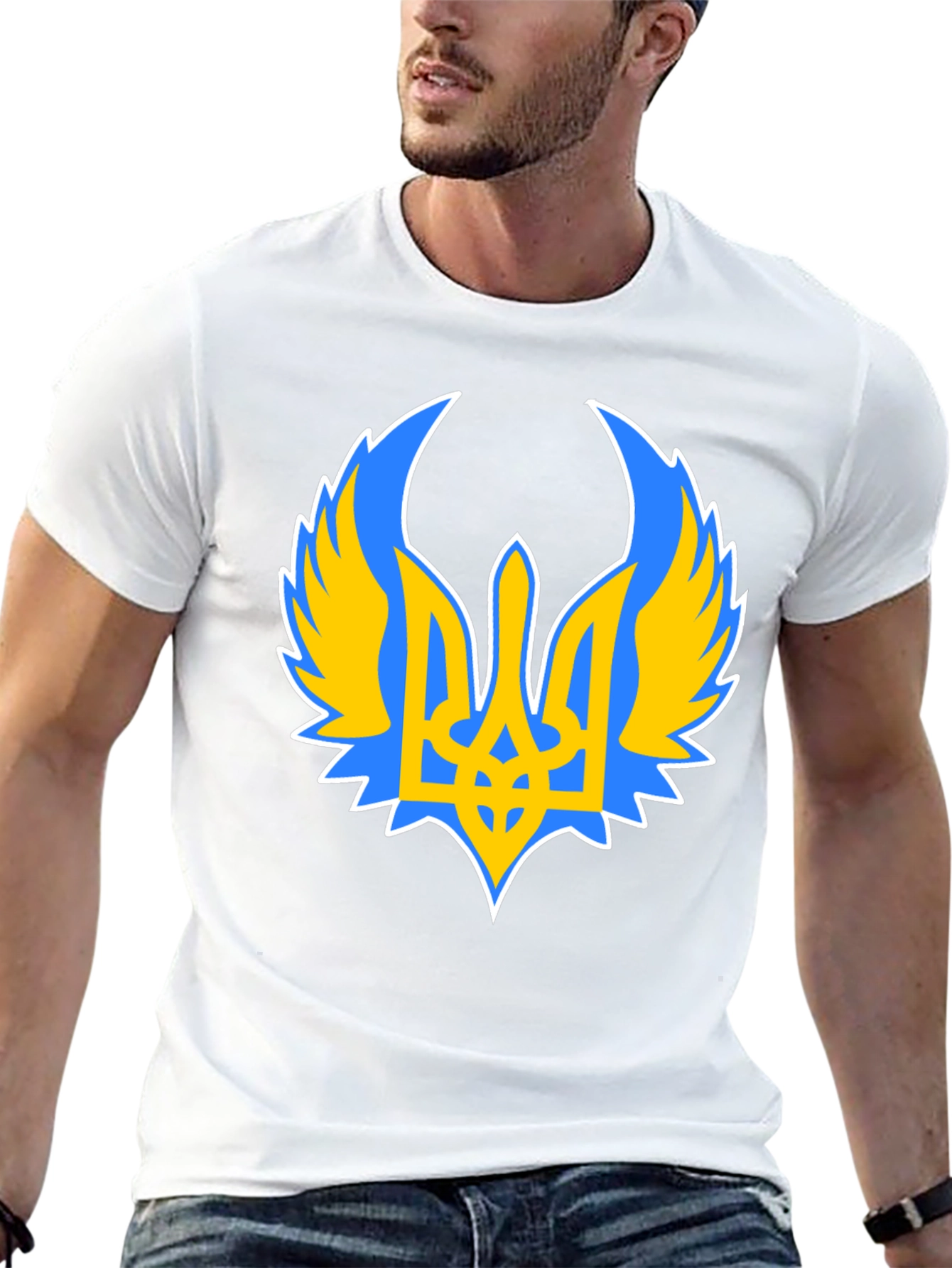 Ukraine Coat of Arms Black T-Shirt