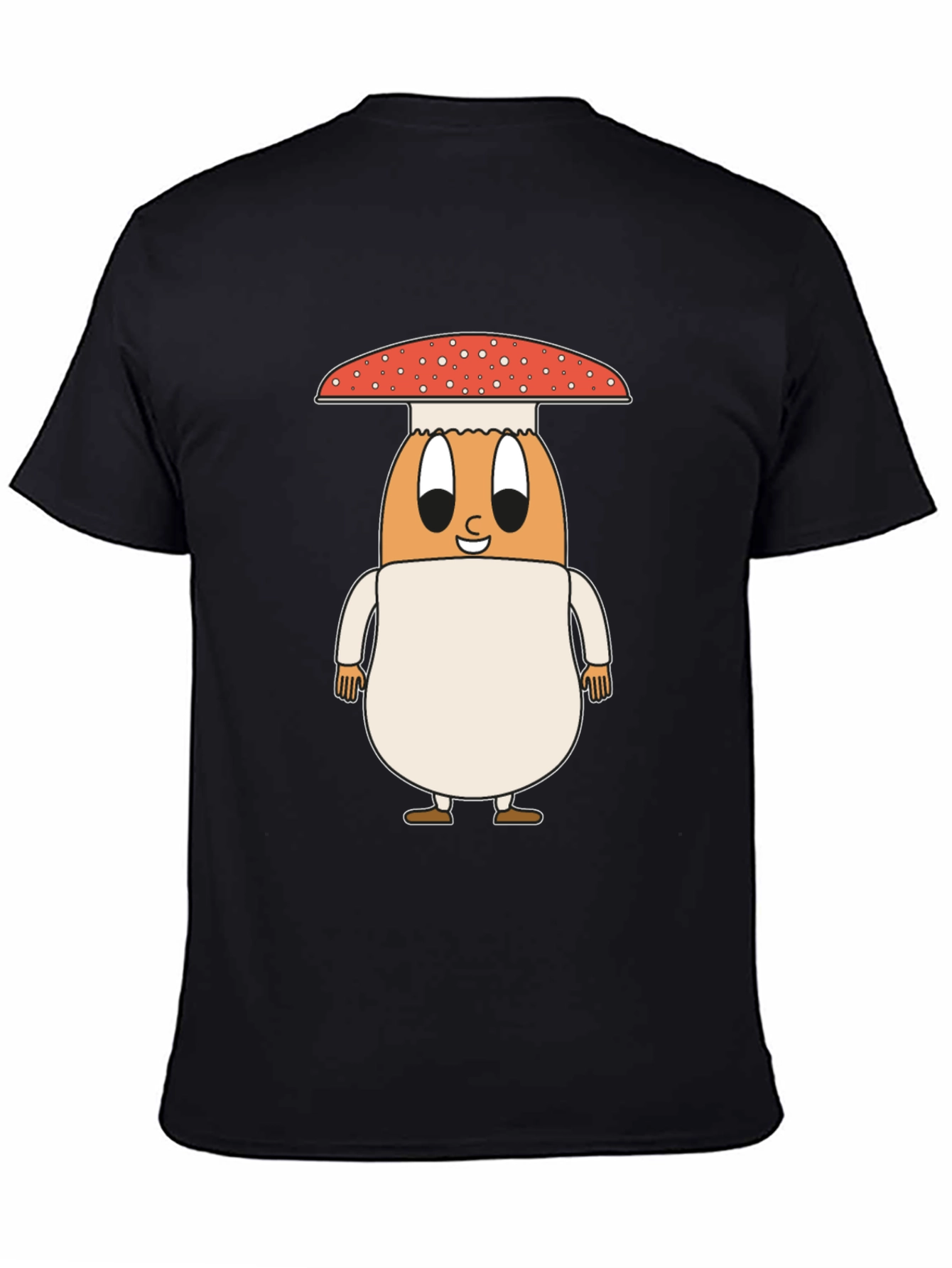 Mushroom Egg Graphic Tee - Unique Cartoon Design