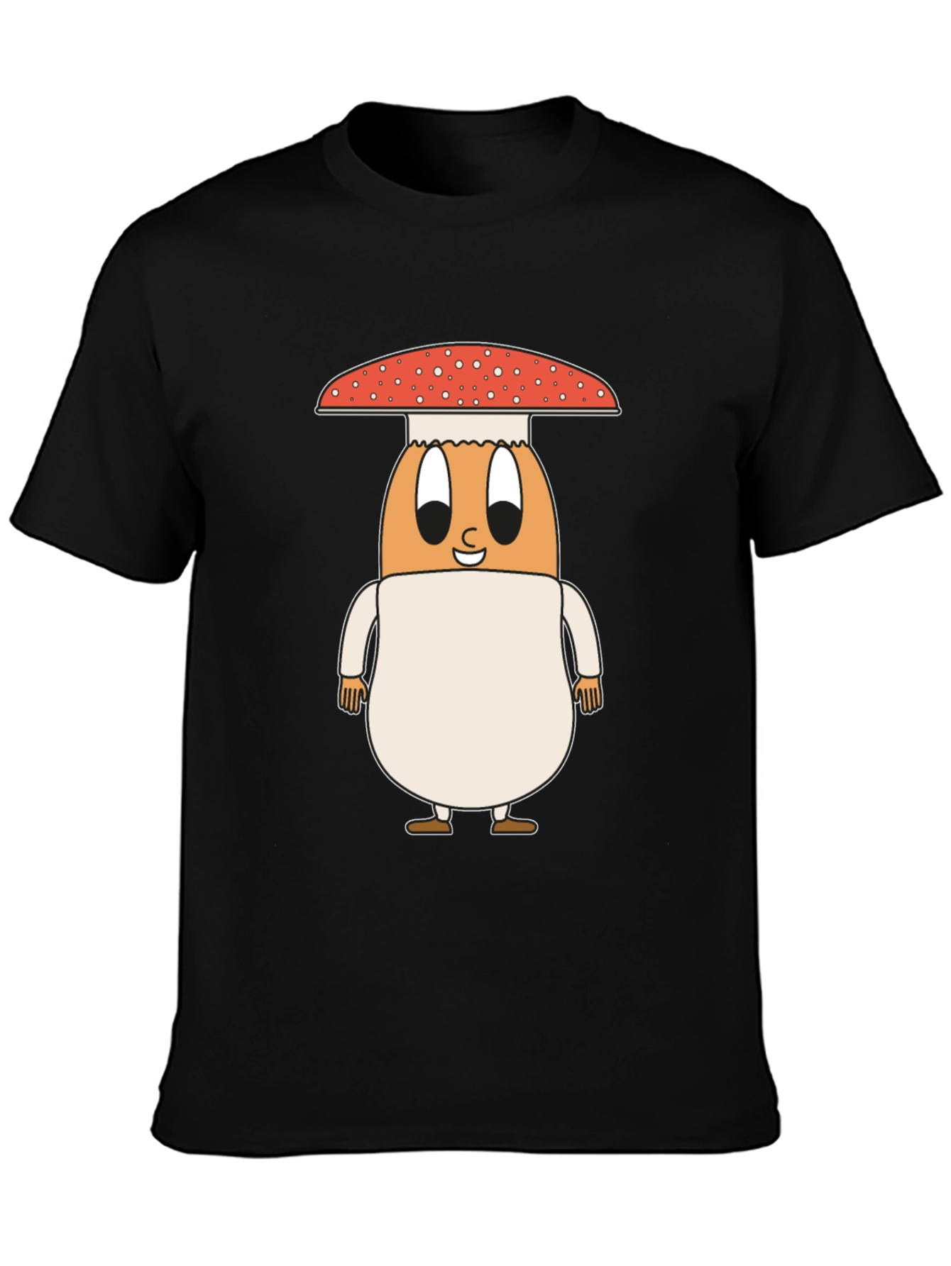 Mushroom Egg Graphic Tee - Unique Cartoon Design