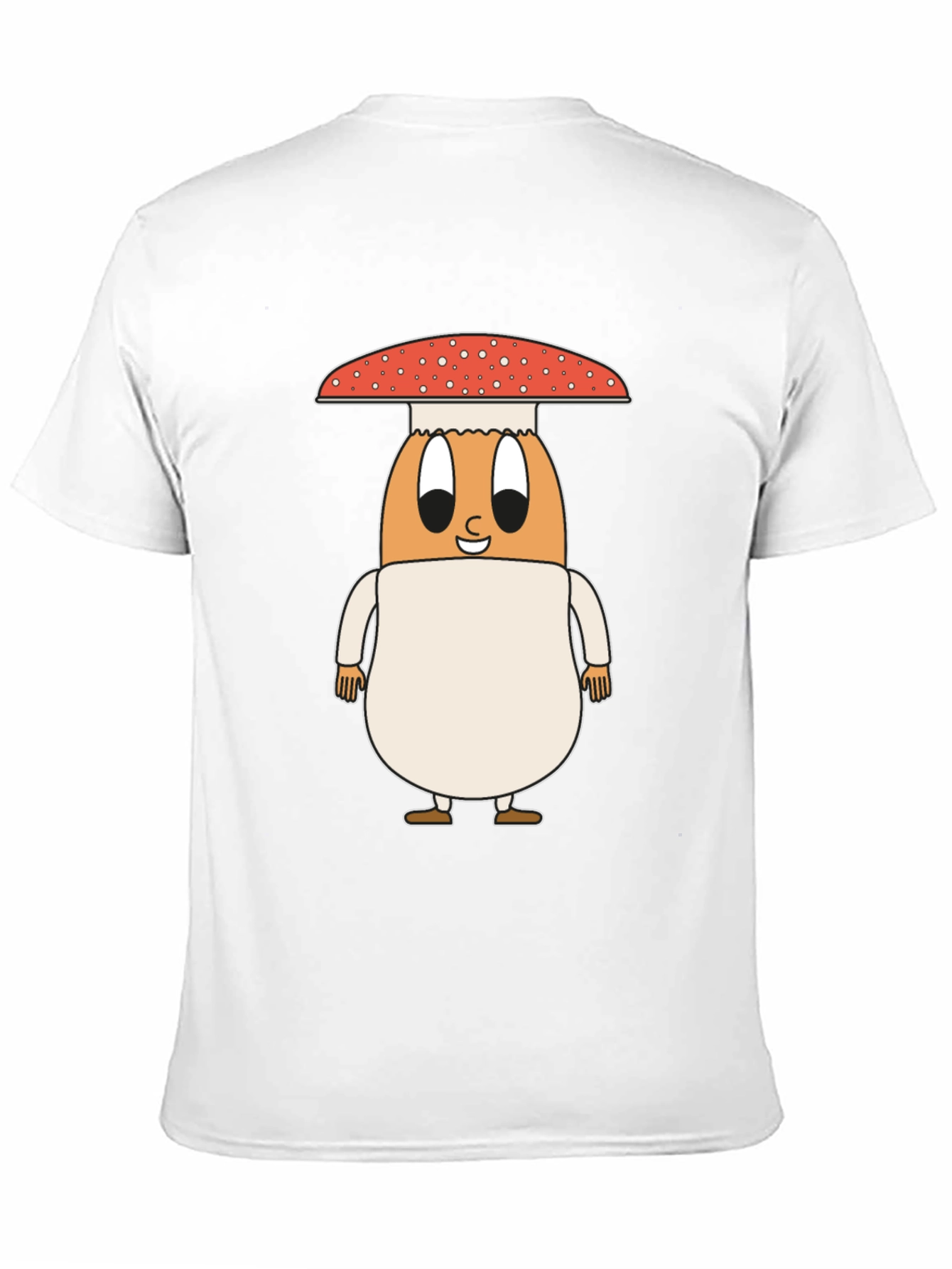 Mushroom Egg Graphic Tee - Unique Cartoon Design