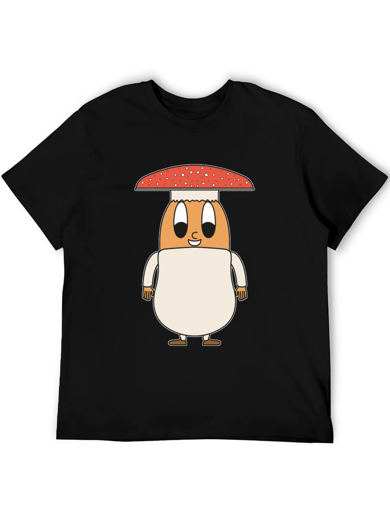 Mushroom Egg Graphic Tee - Unique Cartoon Design