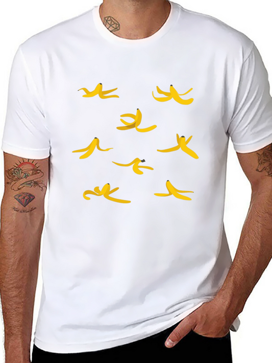Banana Peel Graphic Tee - Casual Black T-Shirt