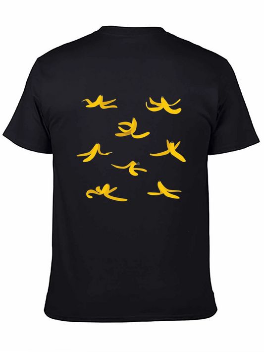 Banana Peel Graphic Tee - Casual Black T-Shirt