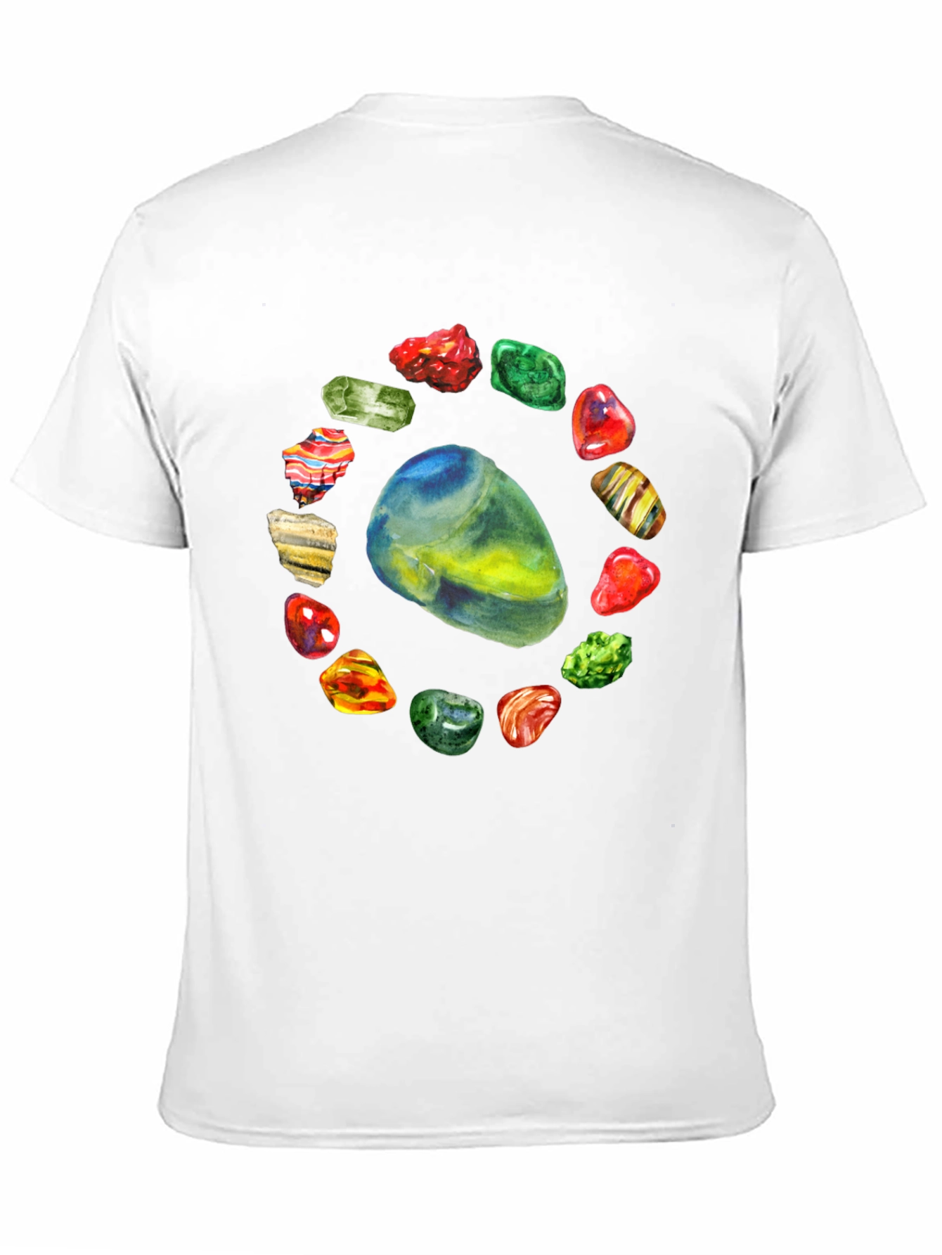 Gemstone Circle Black T-Shirt