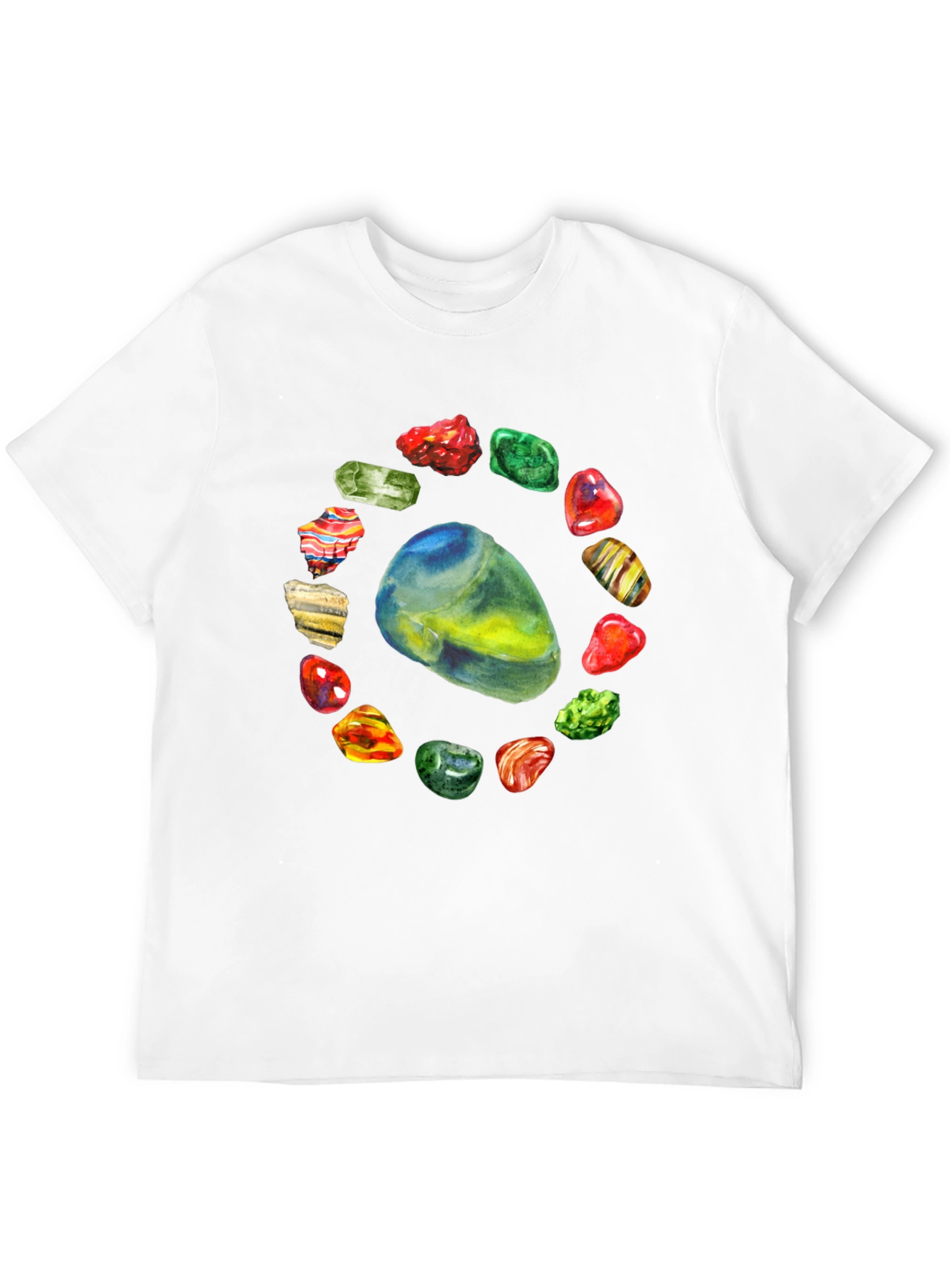 Gemstone Circle Black T-Shirt