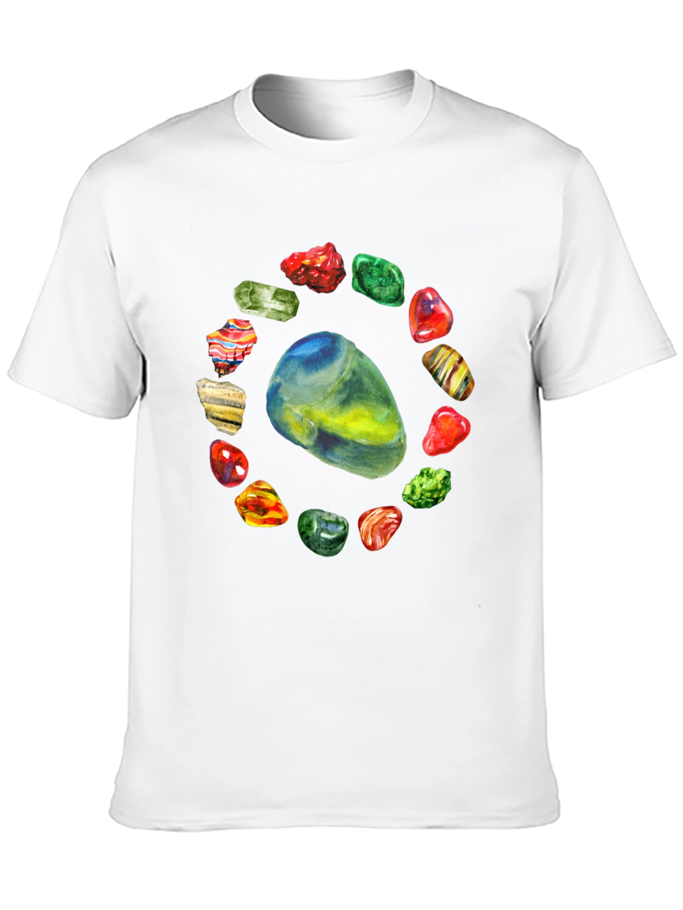 Gemstone Circle Black T-Shirt