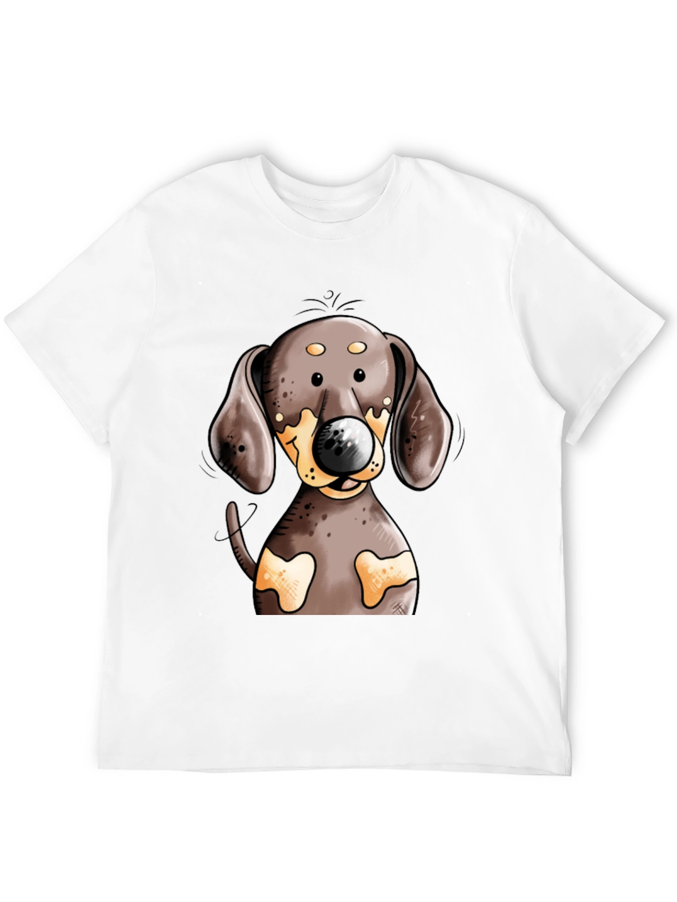Dachshund Dog T-Shirt - Cute Cartoon Design