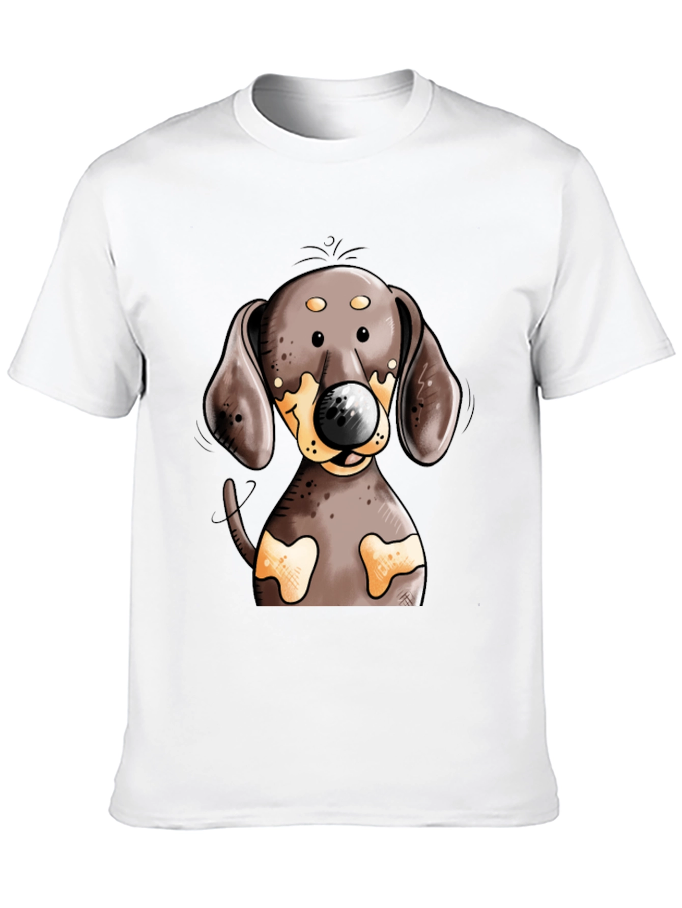 Dachshund Dog T-Shirt - Cute Cartoon Design