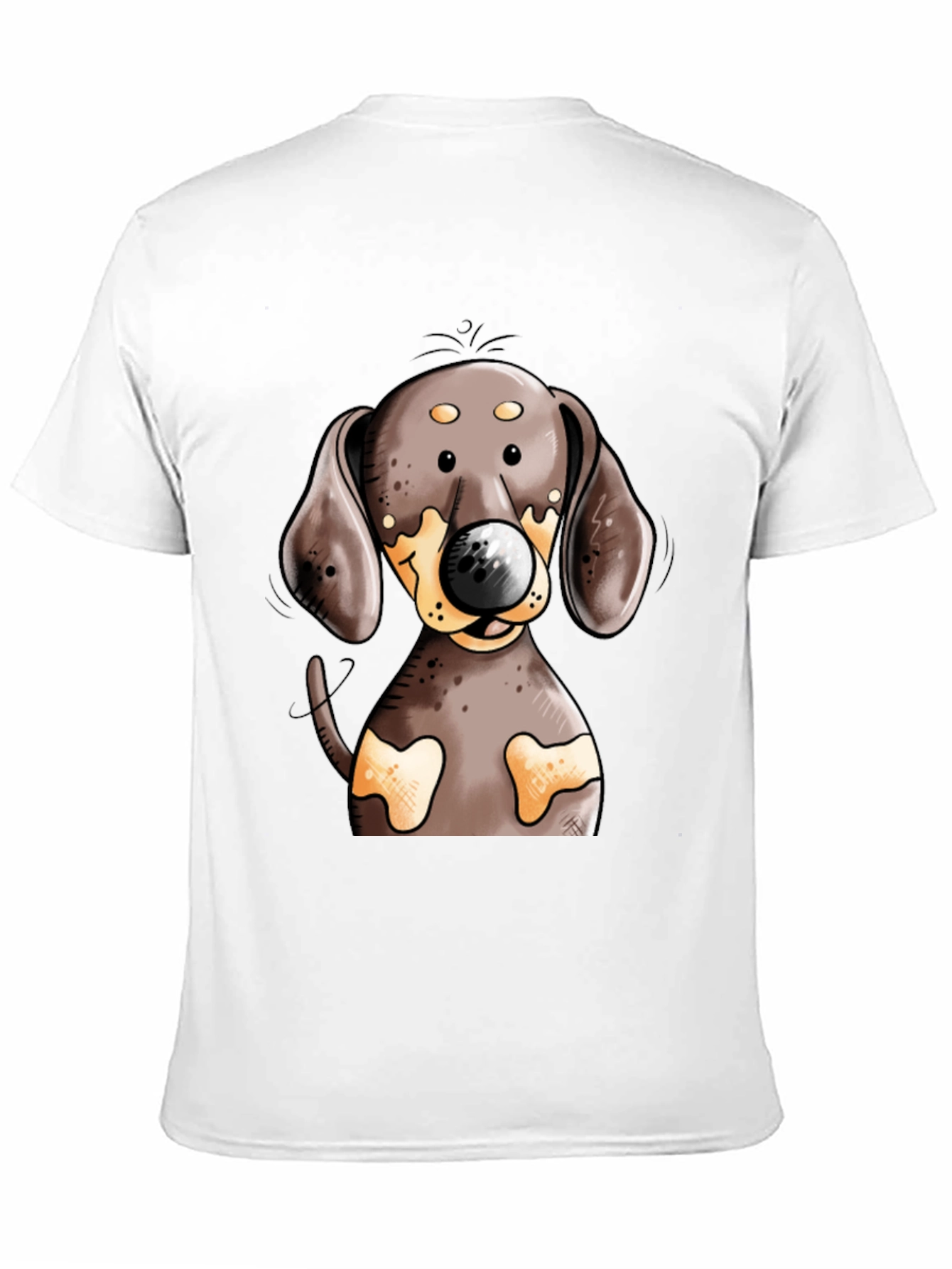Dachshund Dog T-Shirt - Cute Cartoon Design
